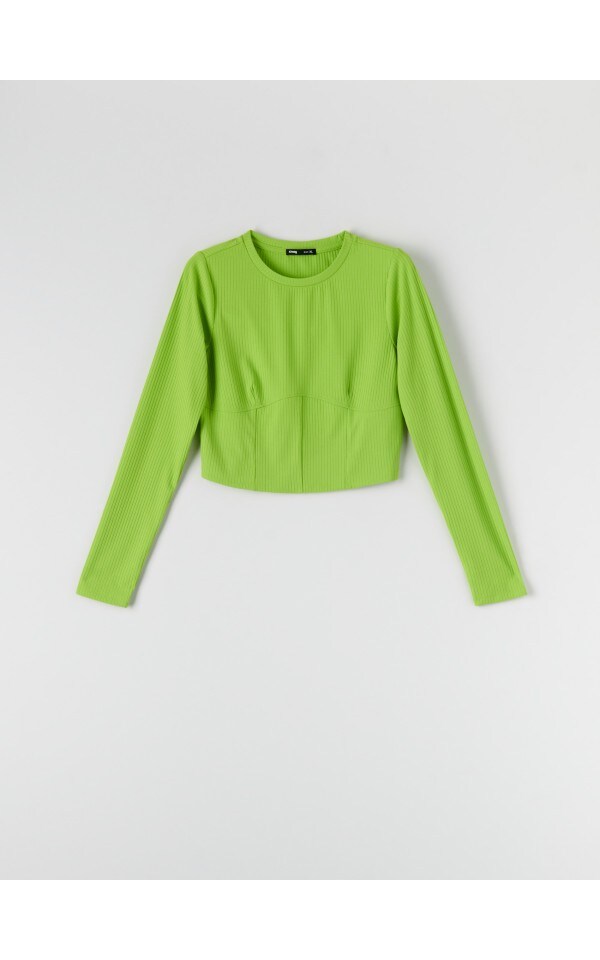 Crop Top aus Rippstrick, SINSAY, 2124F71X