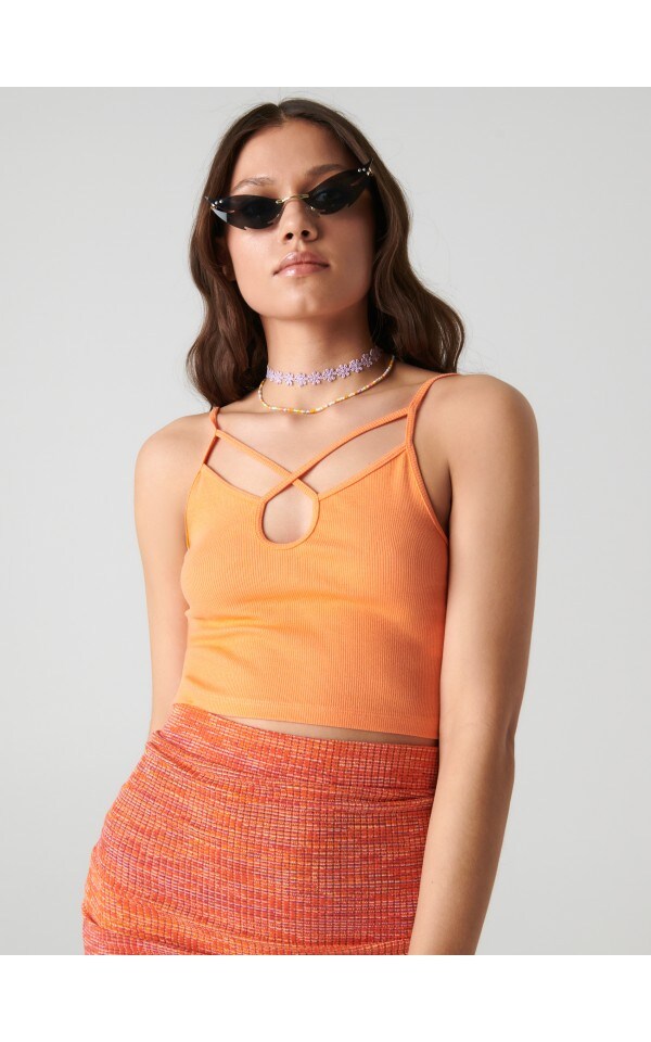 Crop Top aus Rippstrick, SINSAY, 8961J22X