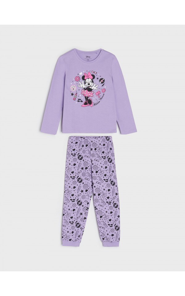 CERDÁ Pigiama Minnie Mouse Per Bambina, 2 Pezzi In Cotone 145 G/m², Manica Corta E Pantaloncini