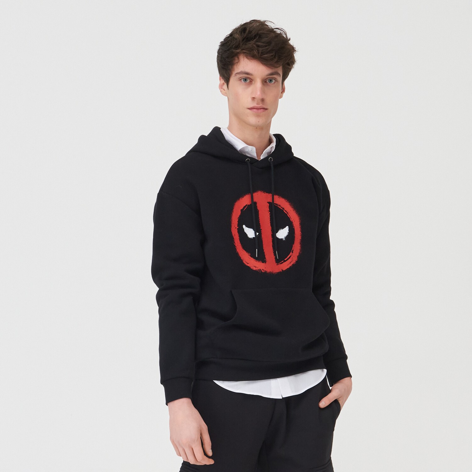 Mikina s kapucňou a potlačou Marvel