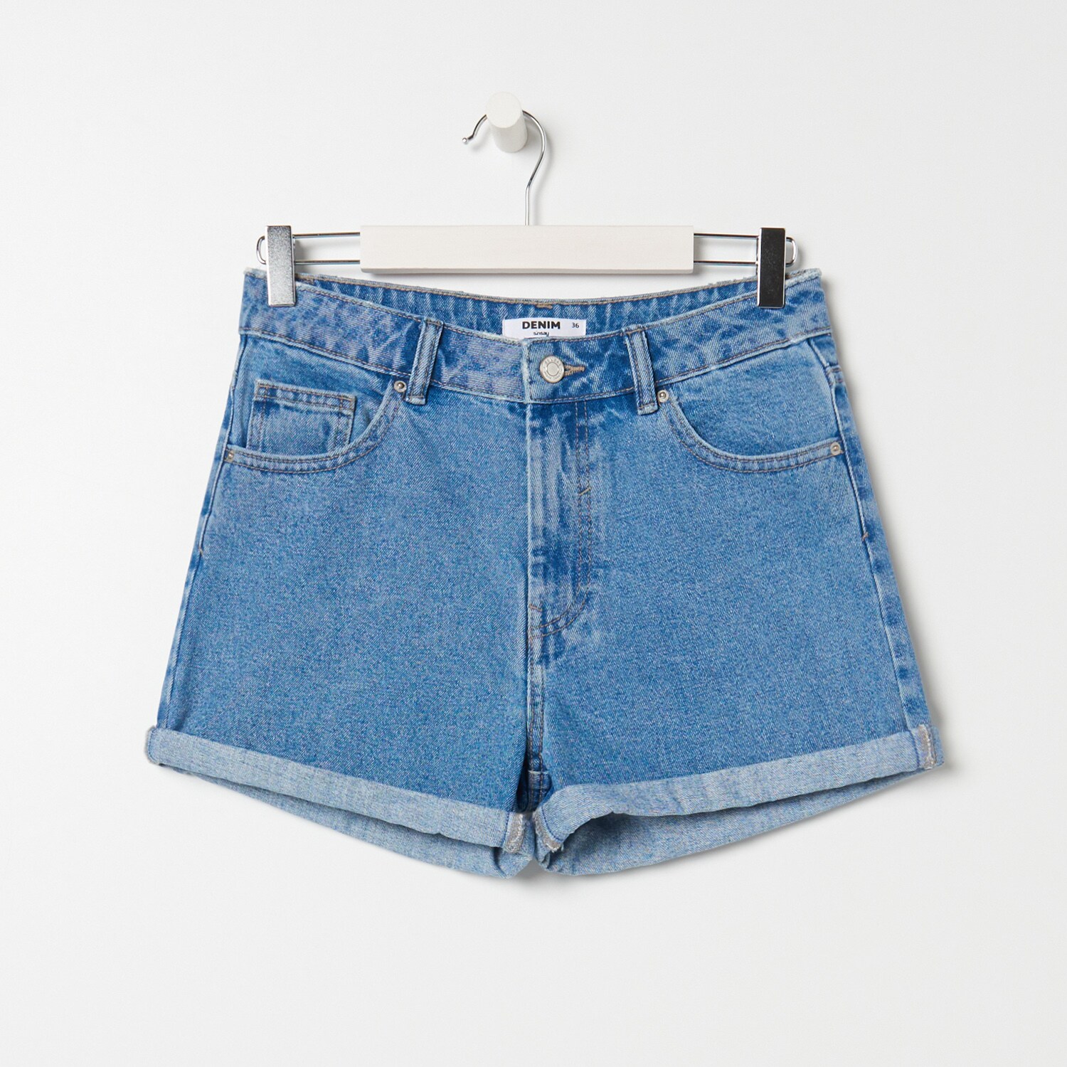 Denimové šortky mom