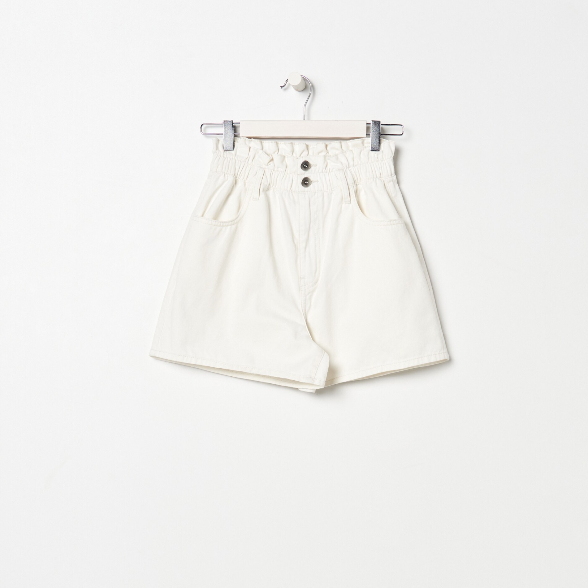 Denimové šortky paperbag