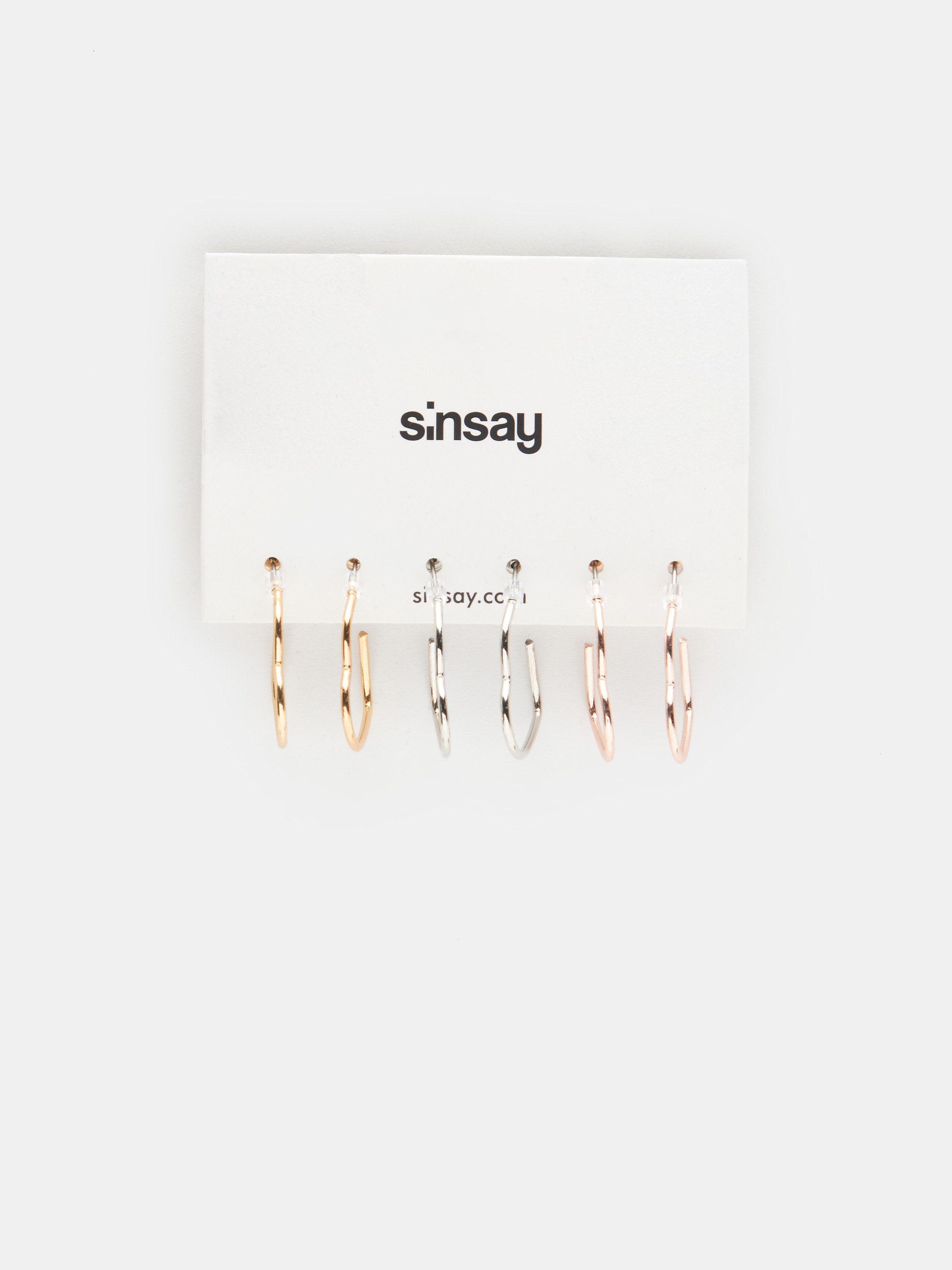 Súprava 3 párov náušníc v tvare srdiečok