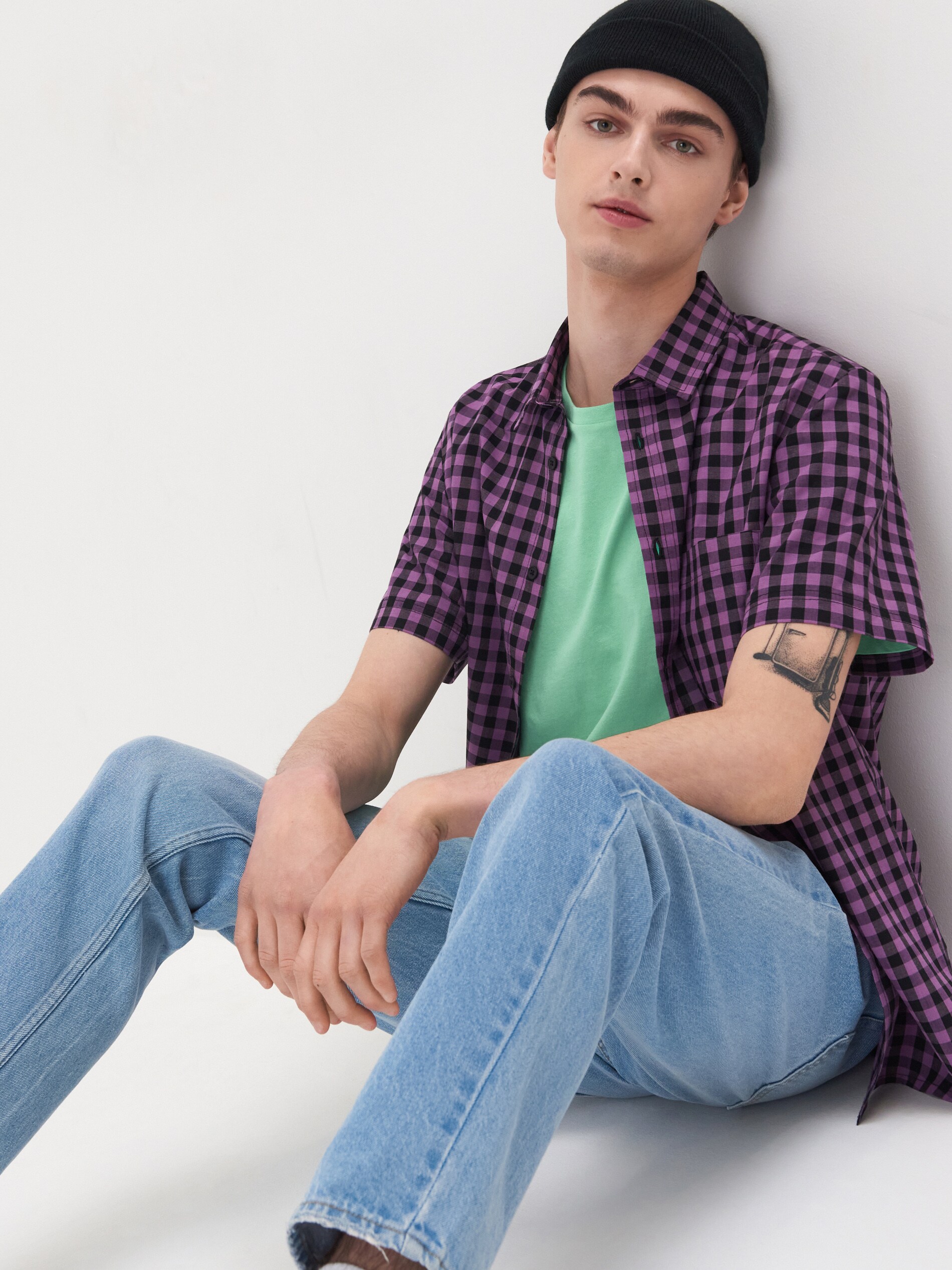 Košeľa s krátkymi rukávmi regular fit