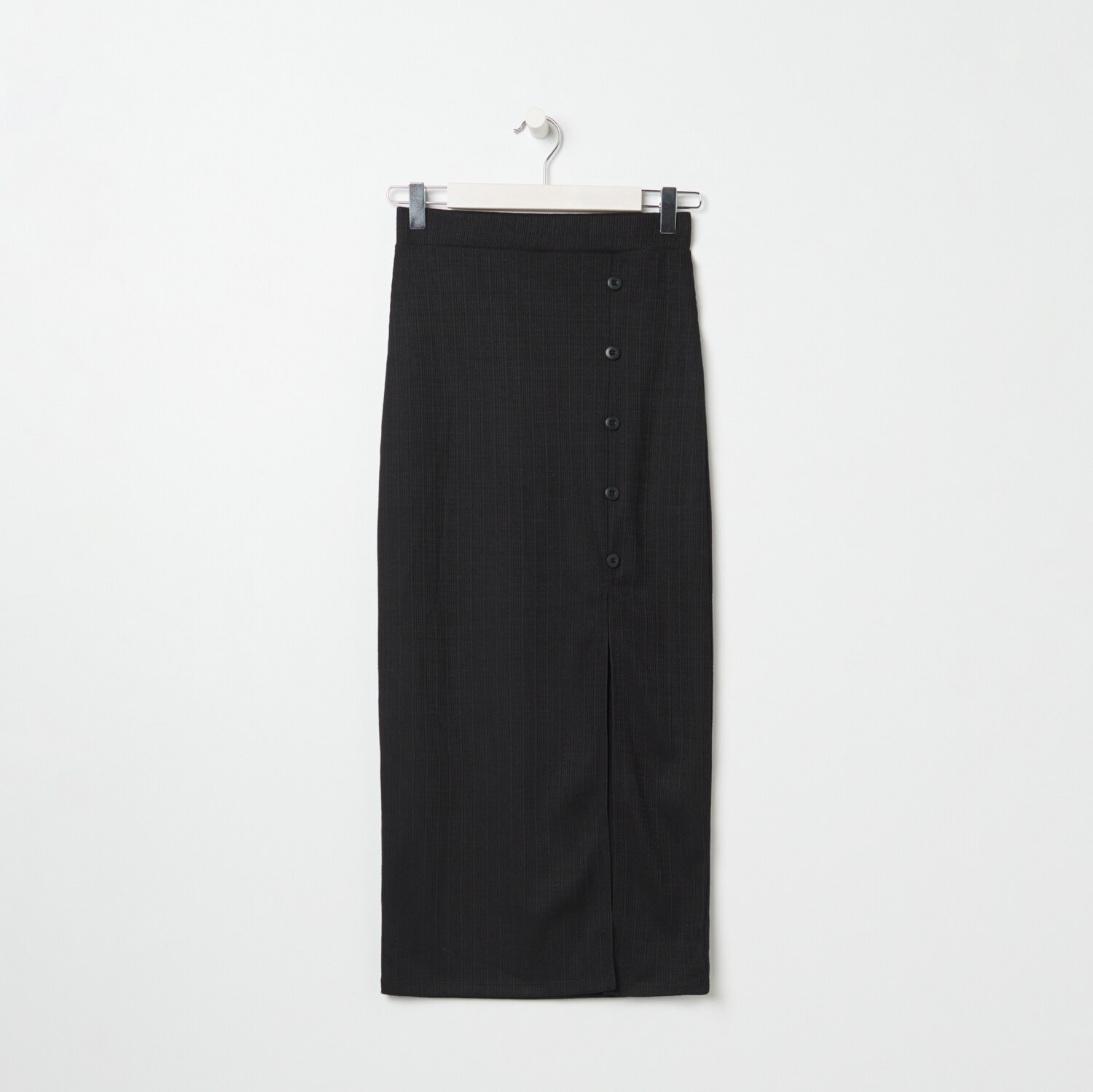 Úpletová midisukňa