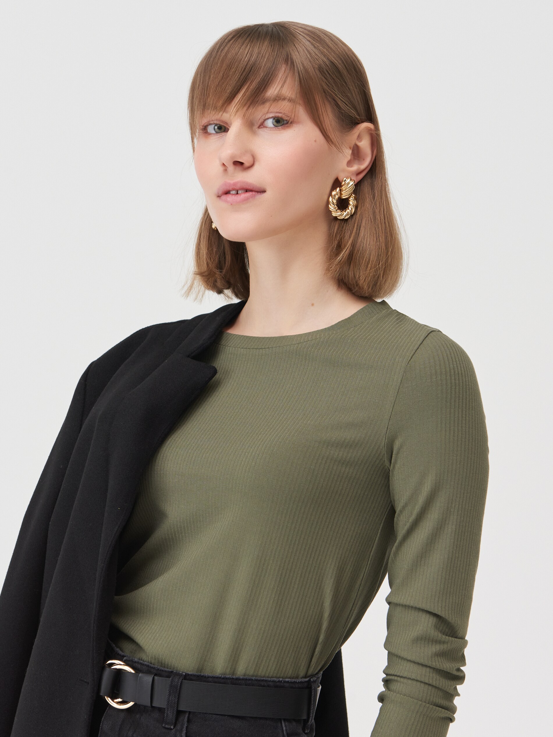 Crop top s dlhými rukávmi