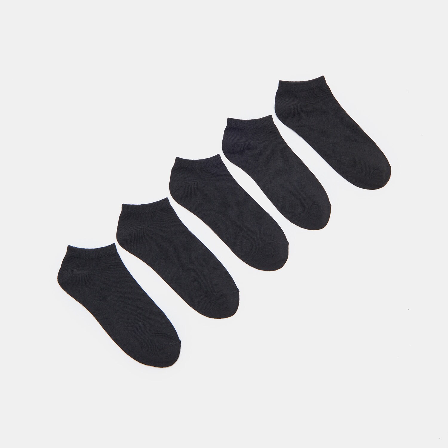 Súprava 5 párov čiernych ponožiek