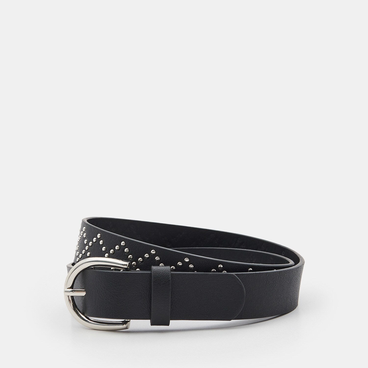 Opasok s kovovými detailmi