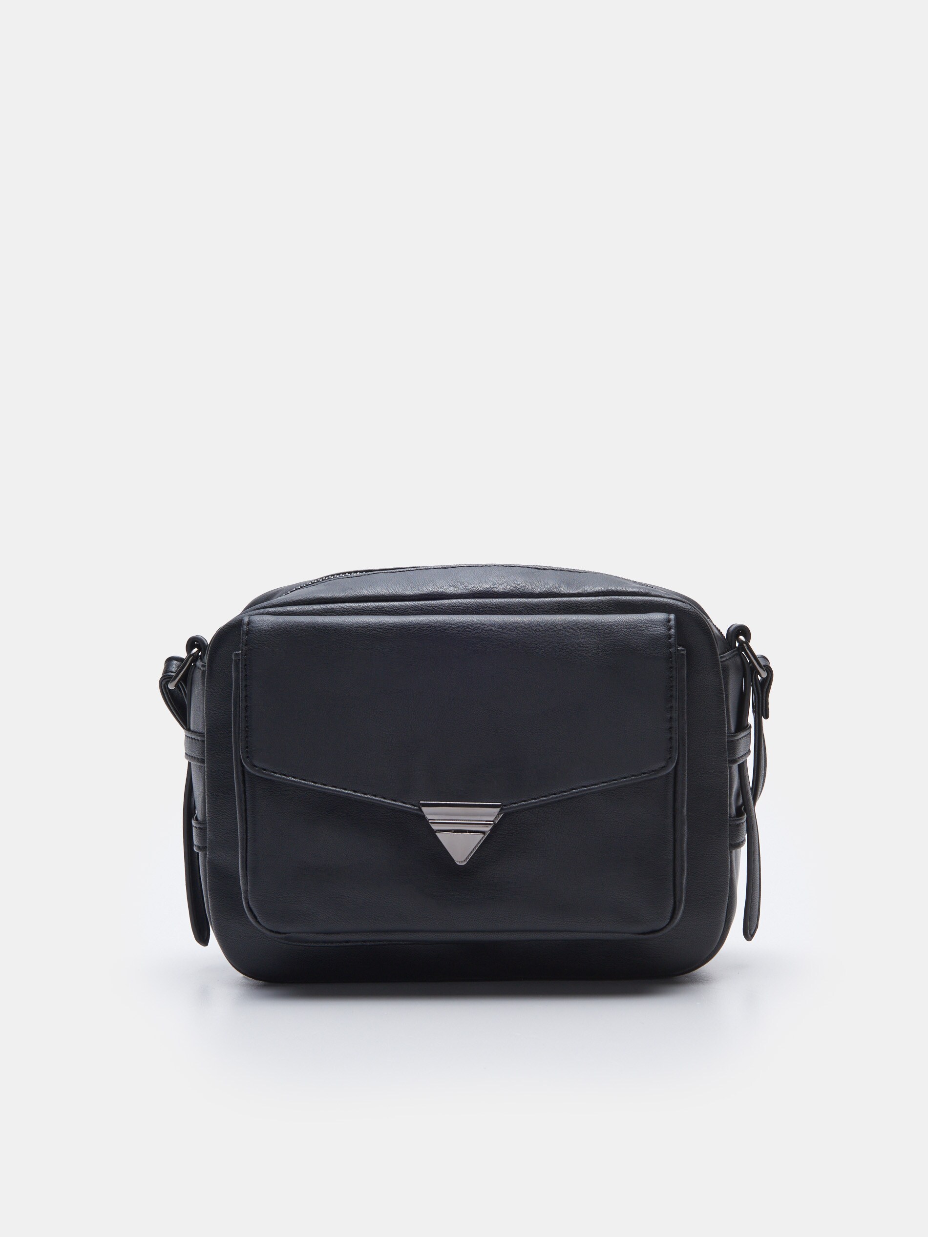 Kabelka typu messenger s ozdobnou prackou