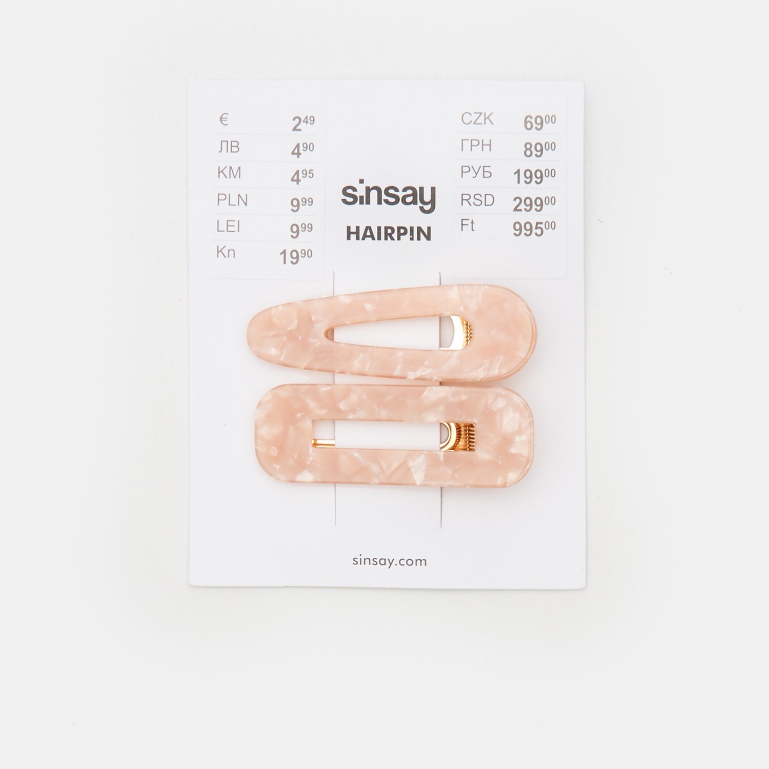 Súprava 2 sponiek do vlasov