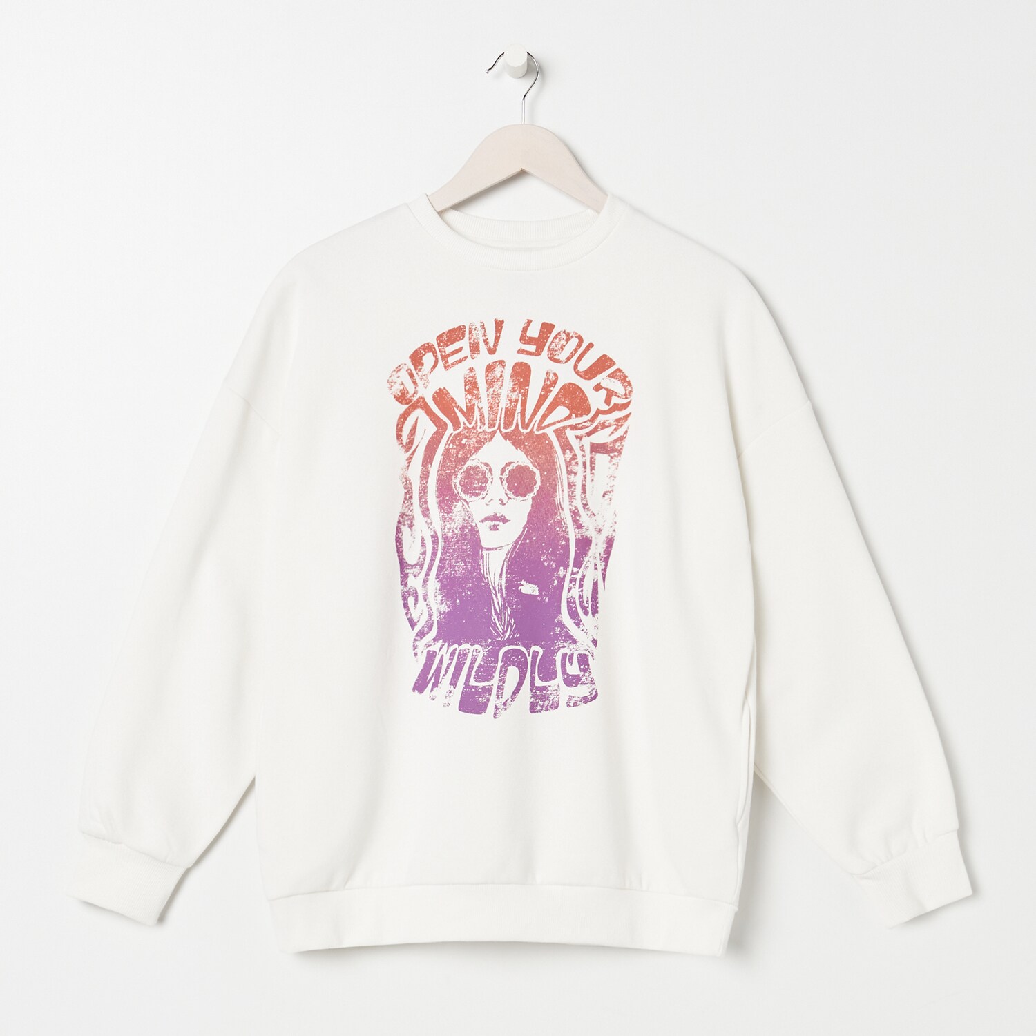 Oversize mikina s potlačou