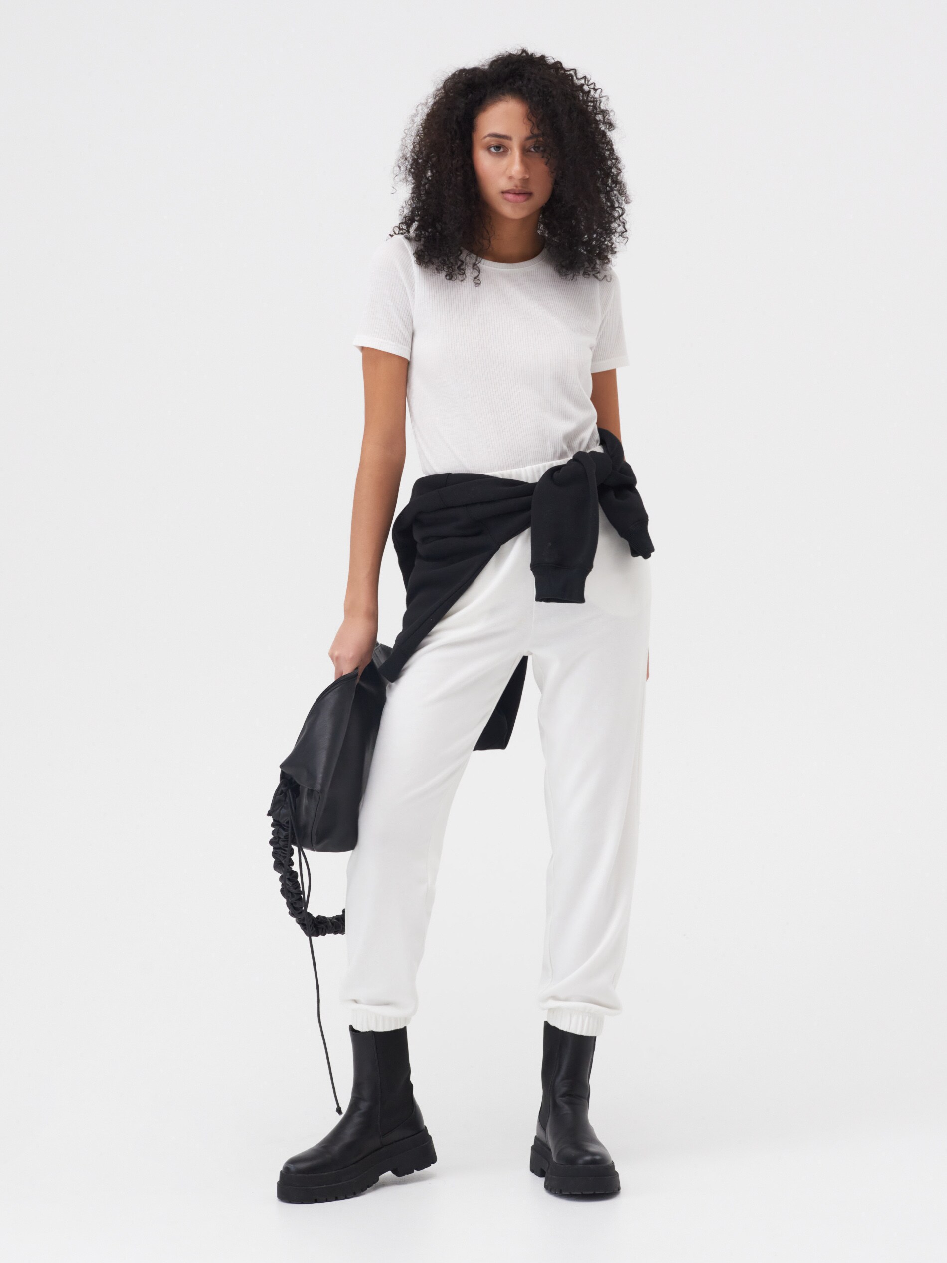 Tričko z prúžkovaného úpletu