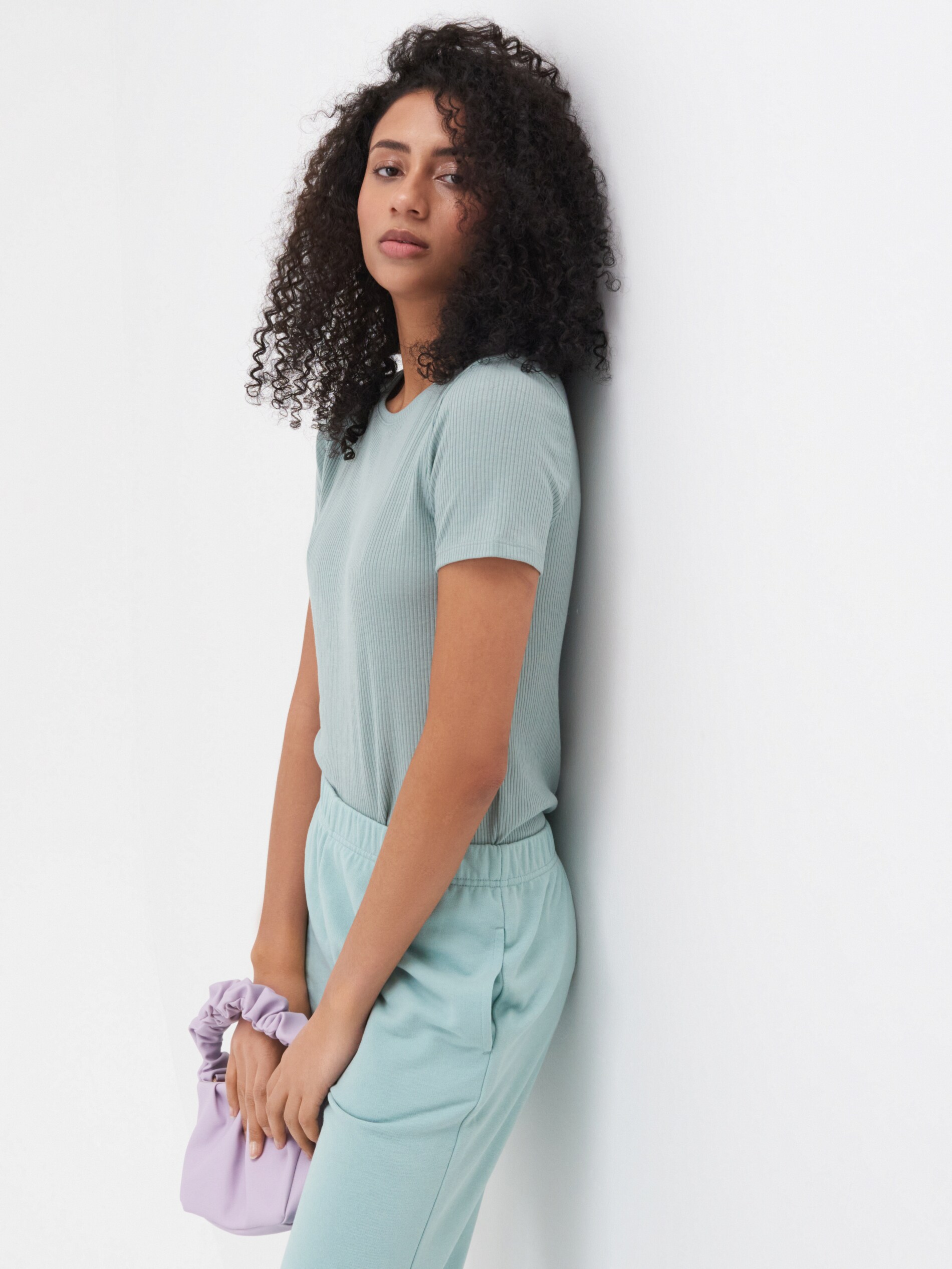 Tričko z prúžkovaného úpletu