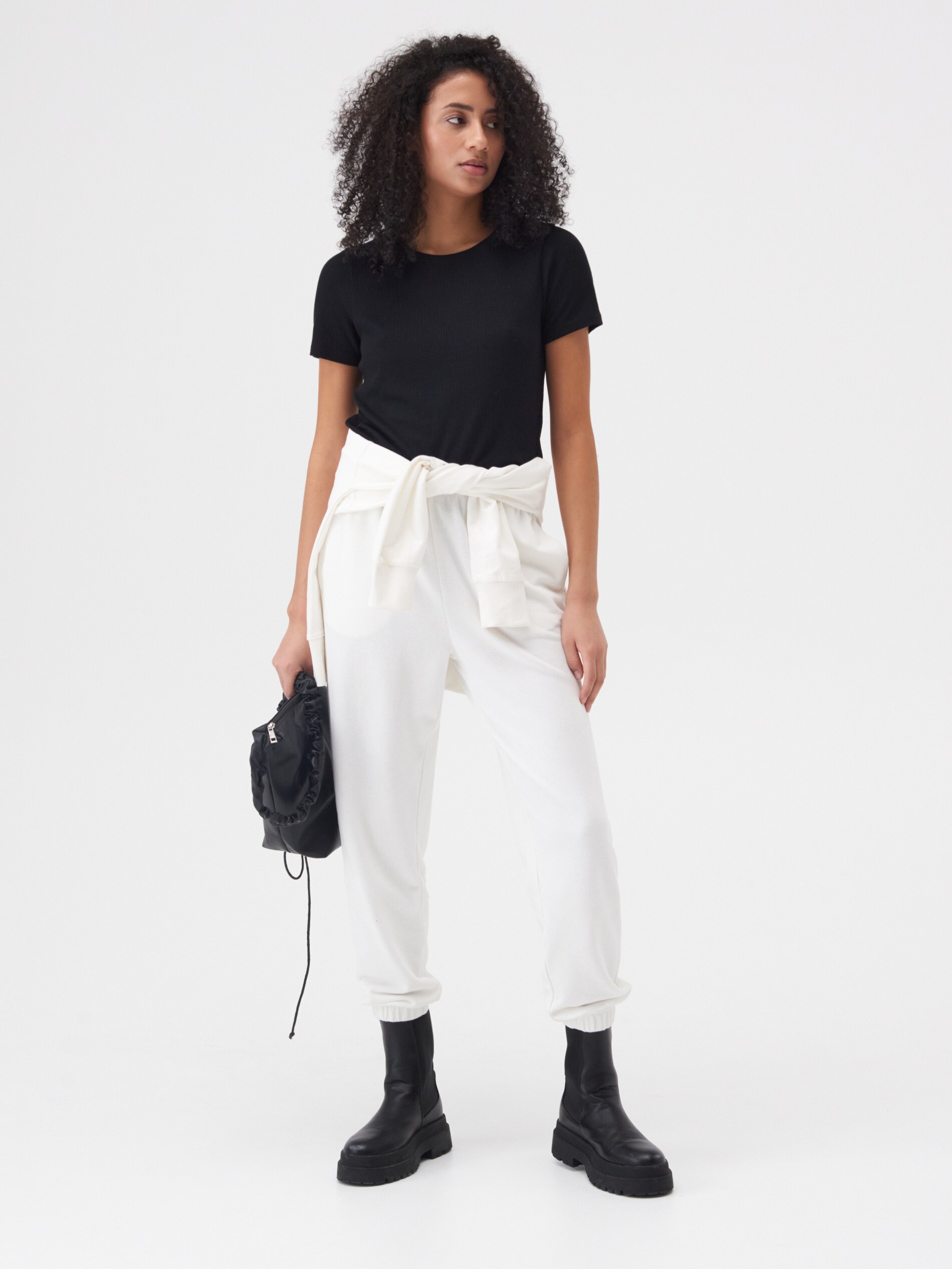 Tričko z prúžkovaného úpletu