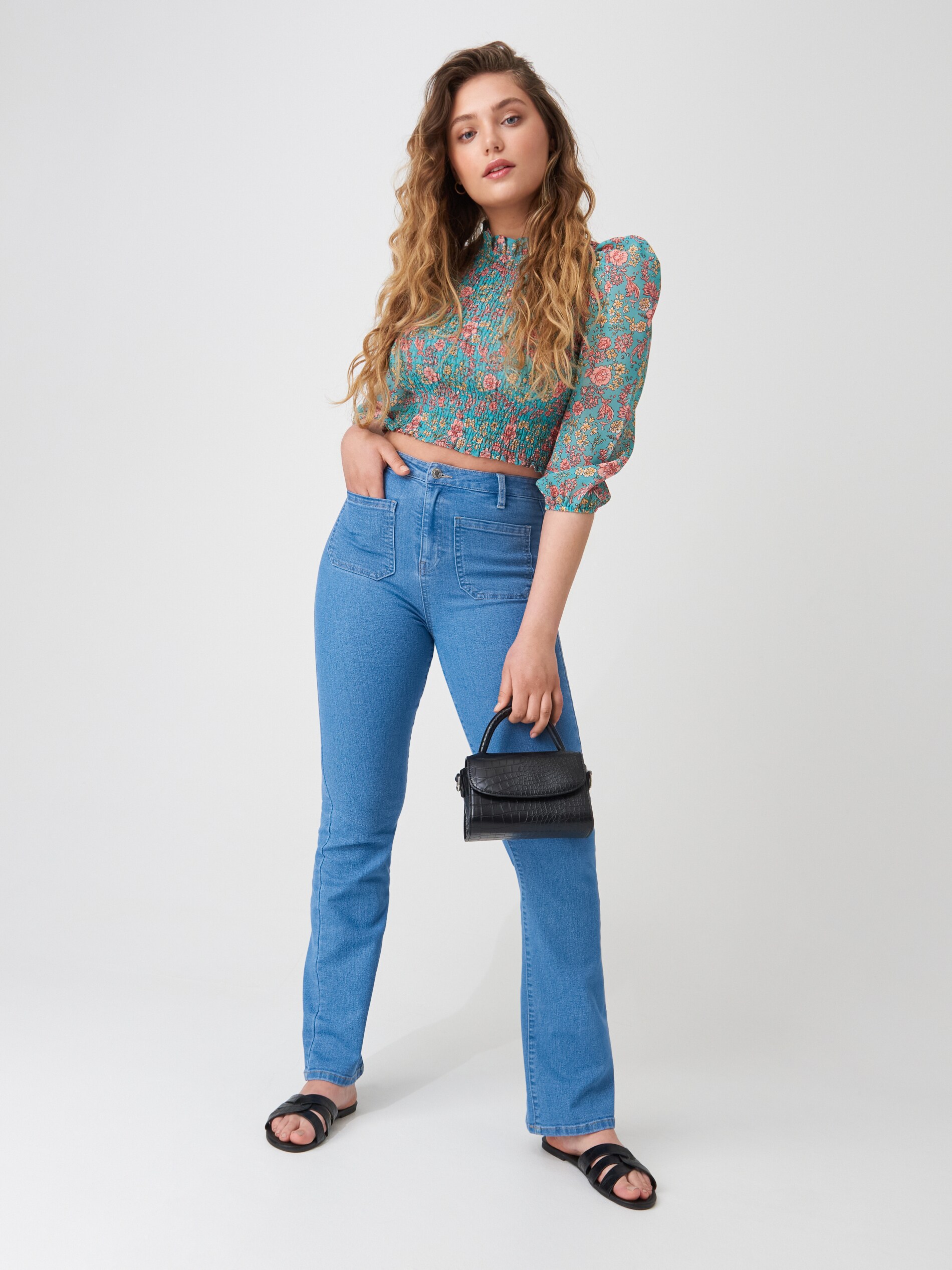 Blúzka s kvetinovým vzorom