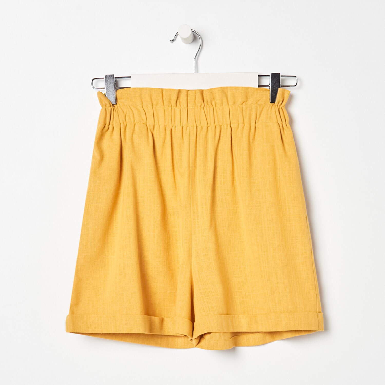 Šortky paperbag s prímesou ľanu