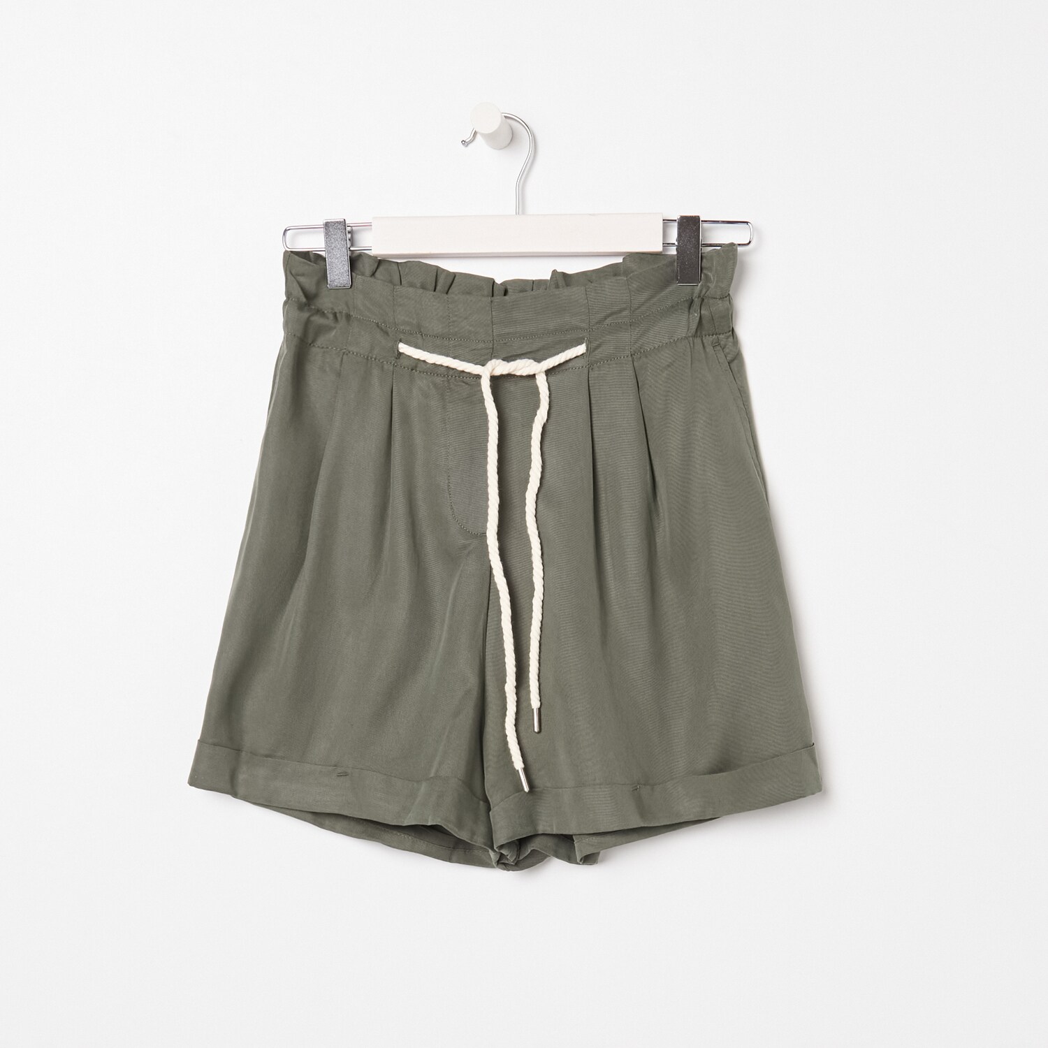 Látkové šortky paperbag