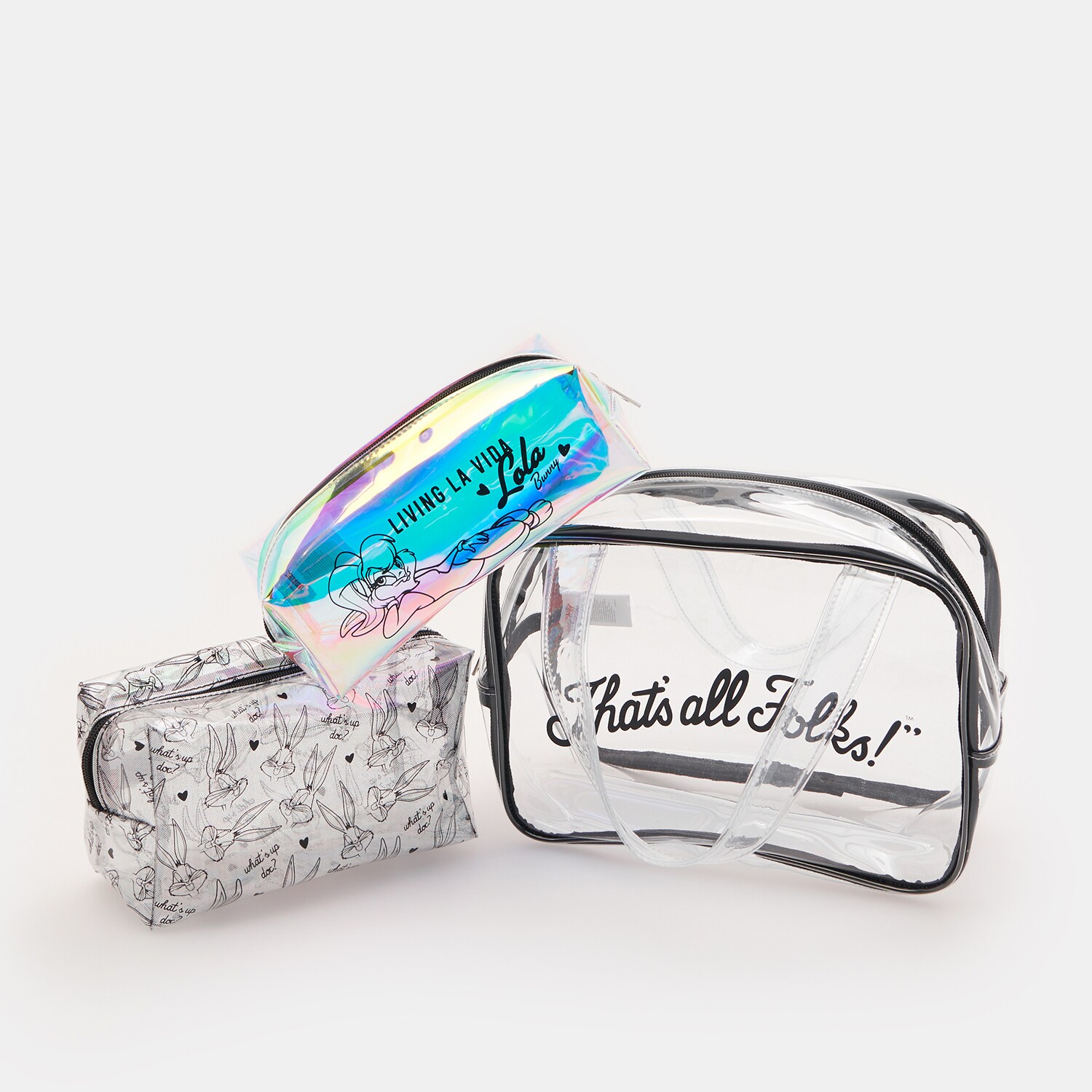 Súprava 3 kozmetických taštičiek Looney Tunes