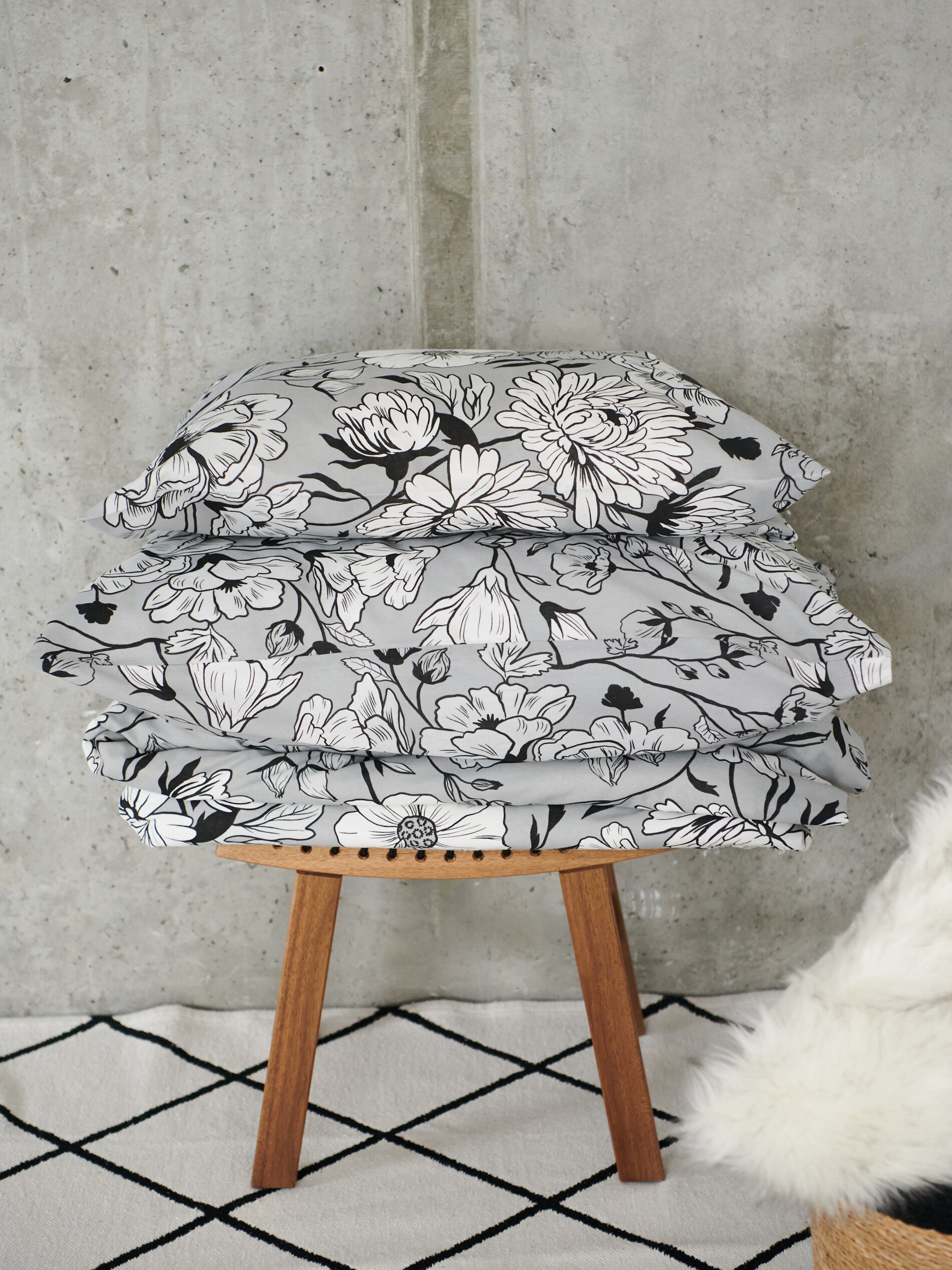 Bavlnená posteľná súprava, 160 cm × 200 cm