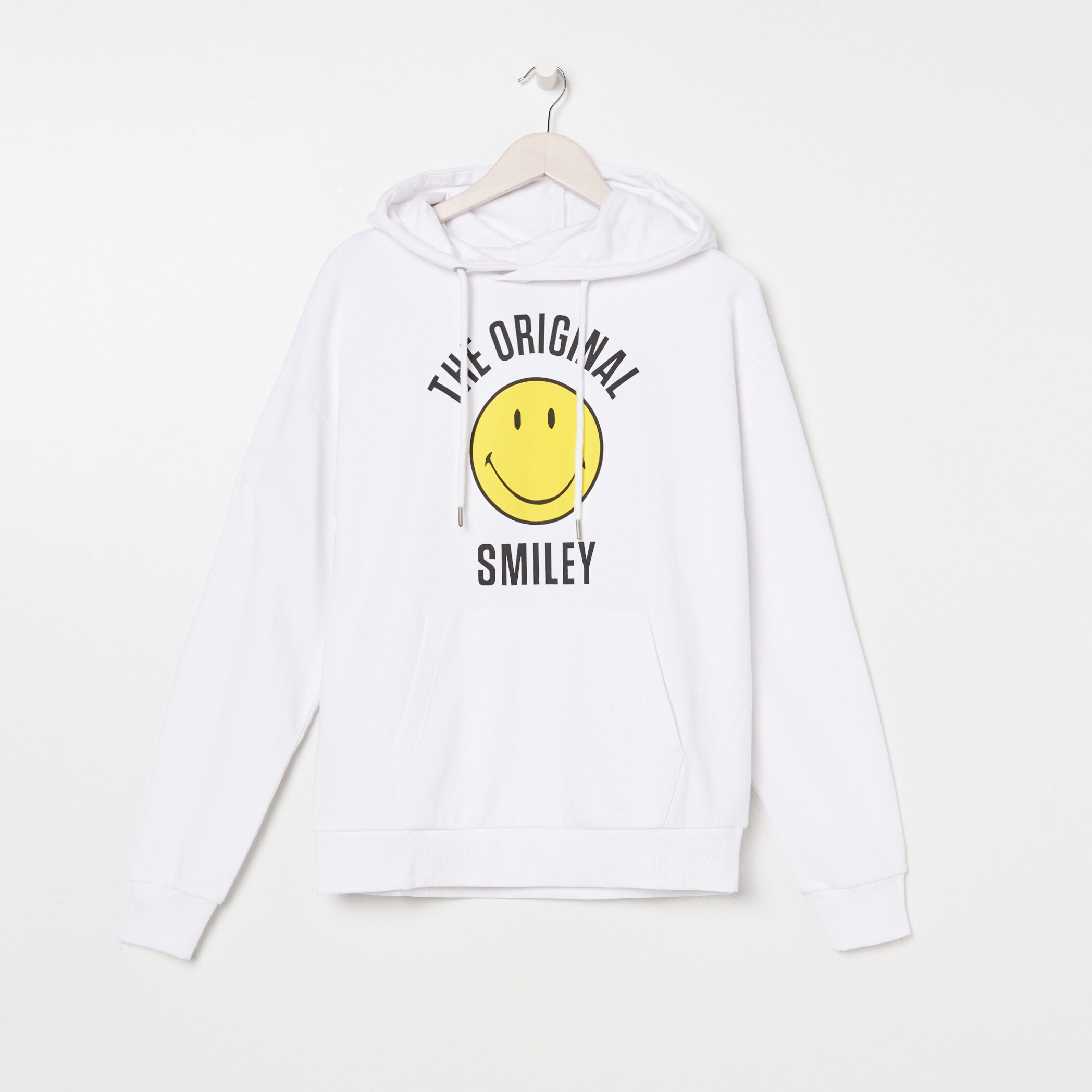 Mikina s kapucňou a potlačou Smiley