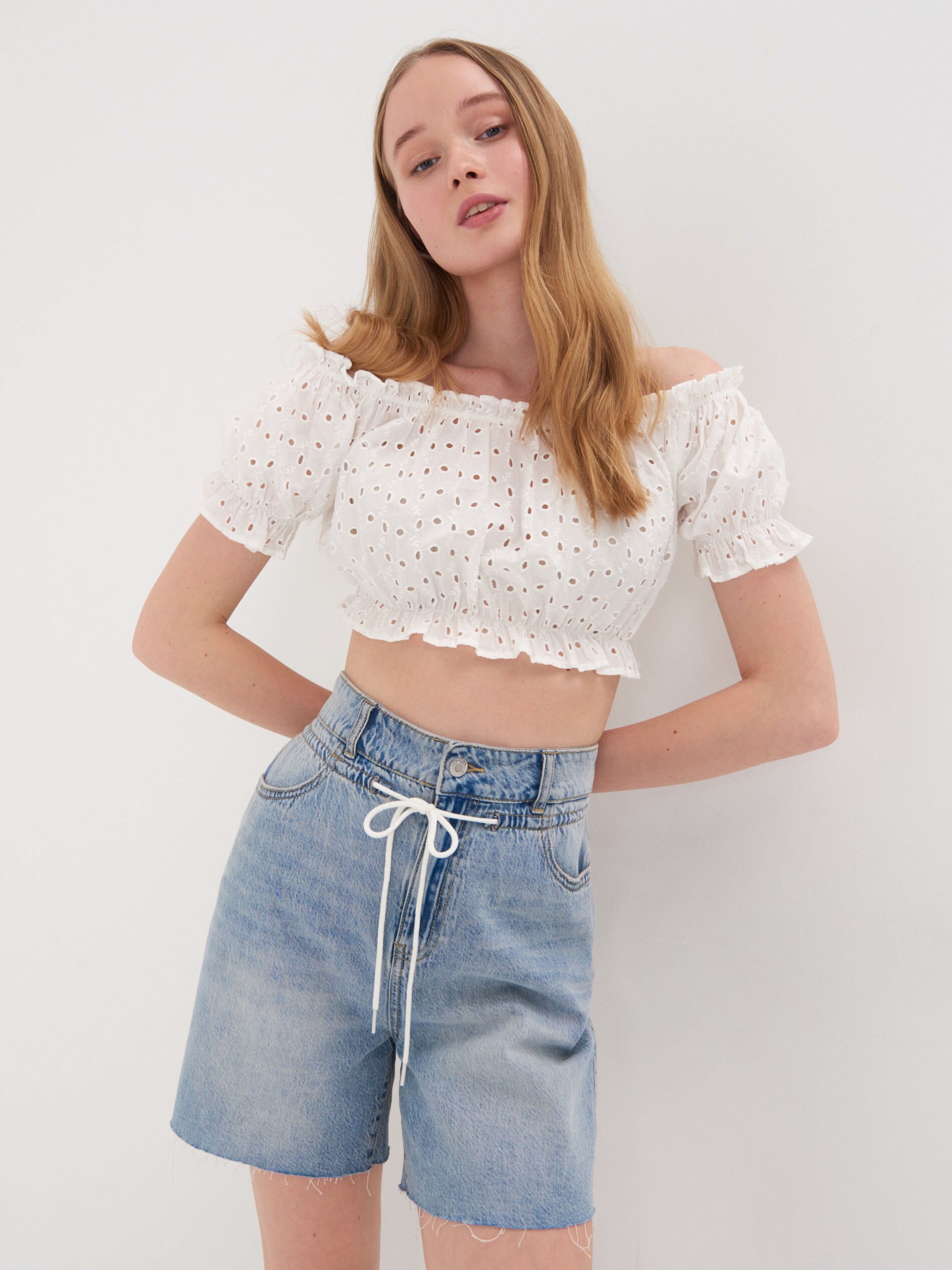 Denimové šortky relaxed fit