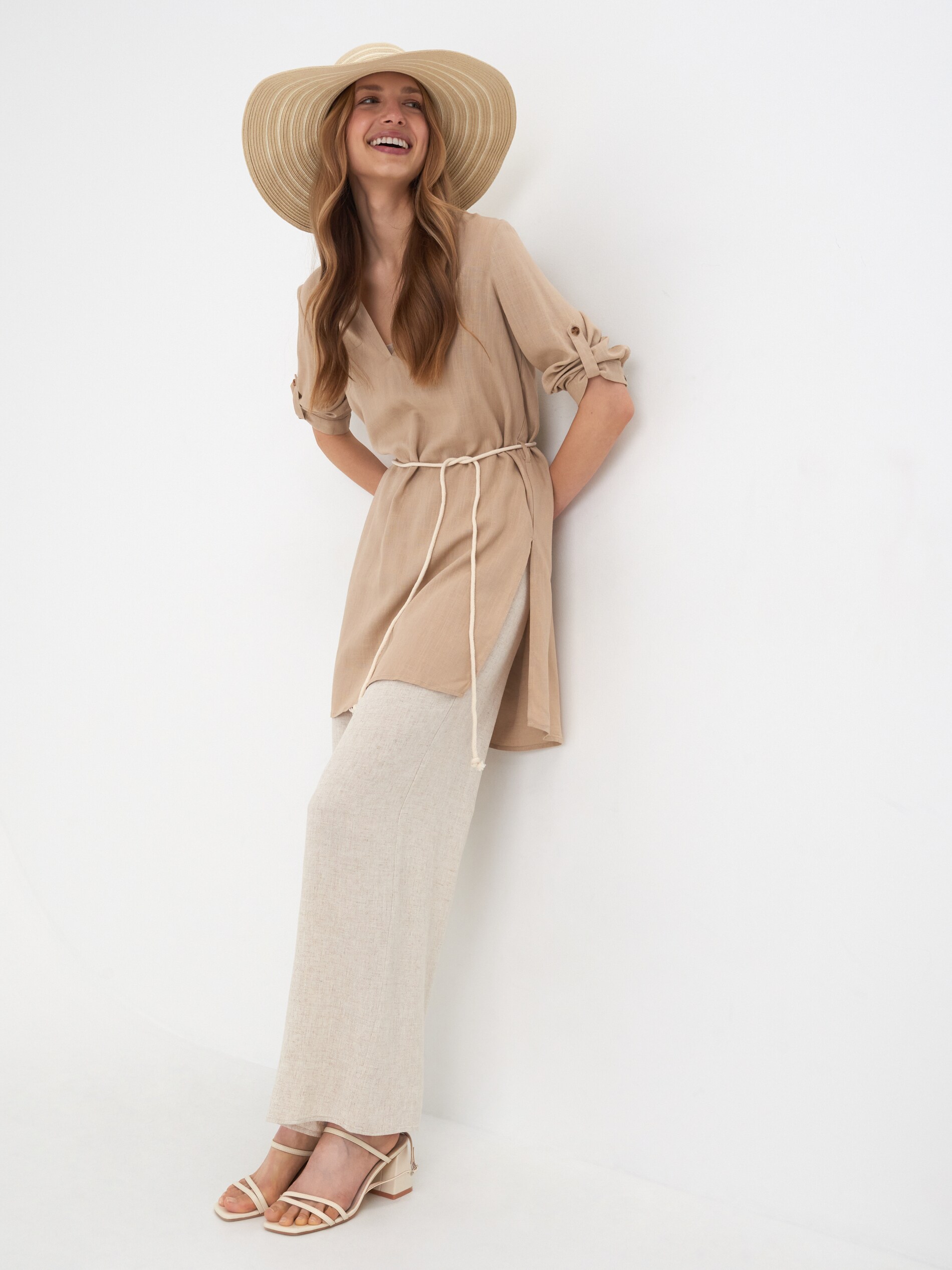 Blúzka s prímesou ľanu