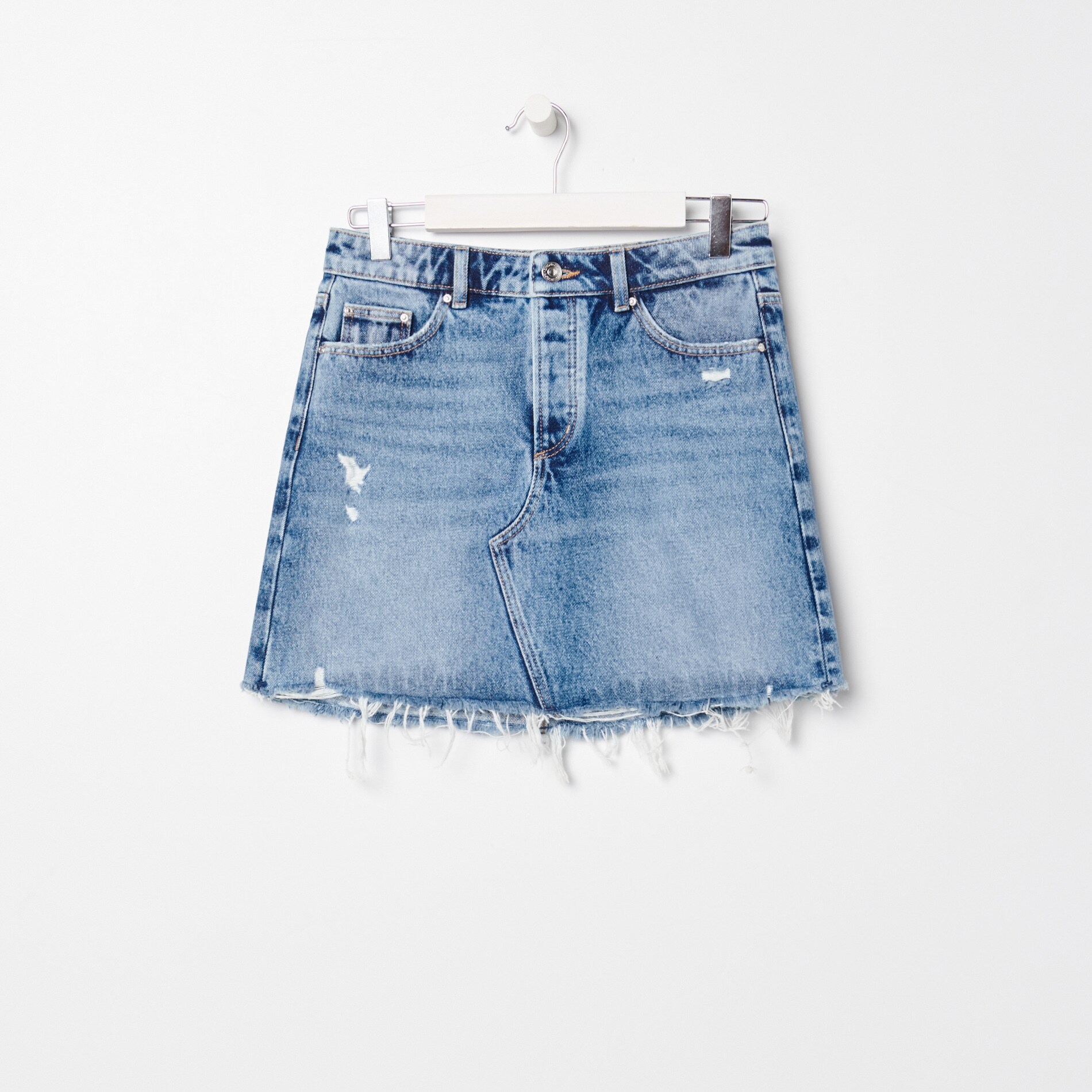 Denimová minisukňa