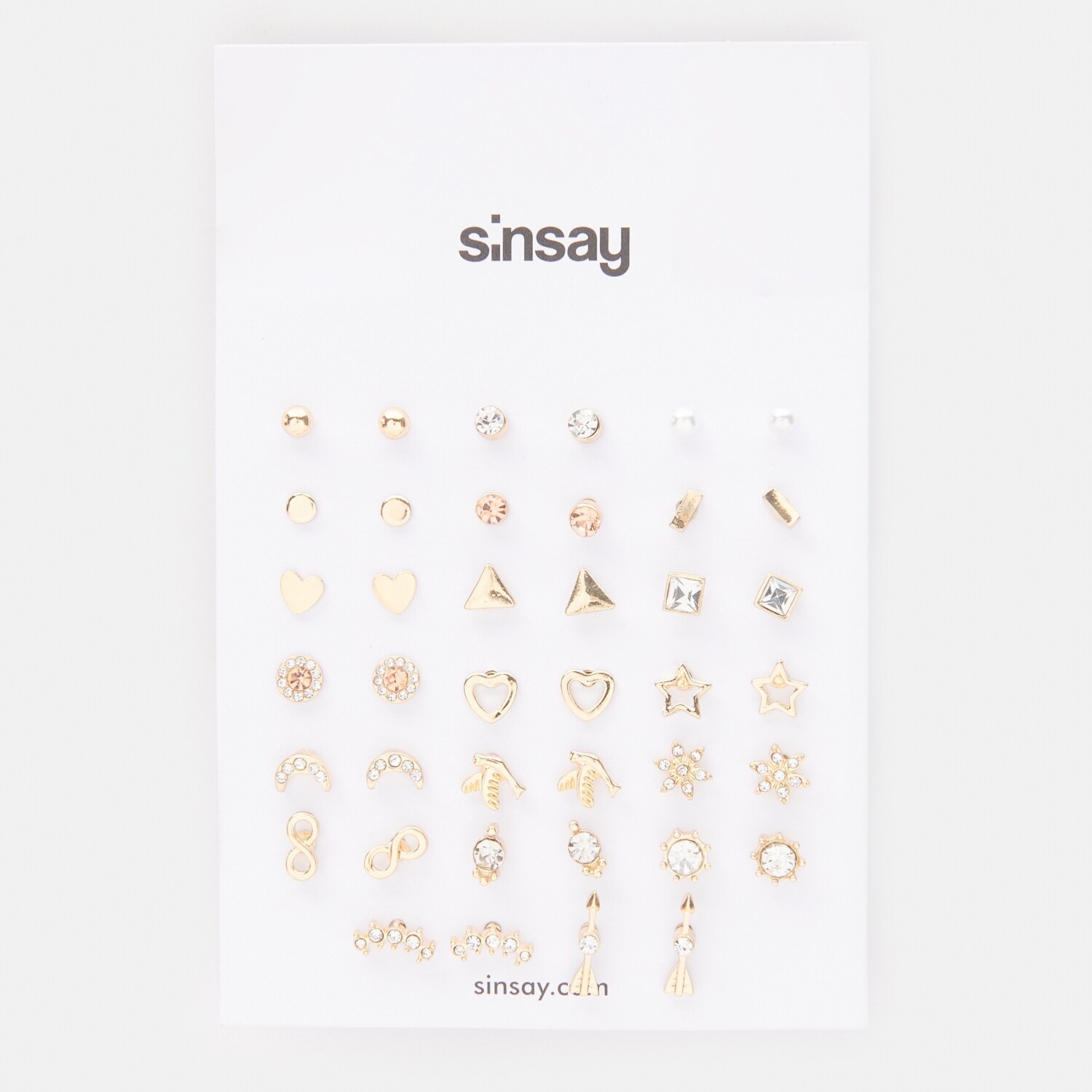Sinsay – Set de 20 de perechi de cercei – Auriu Sinsay Sinsay