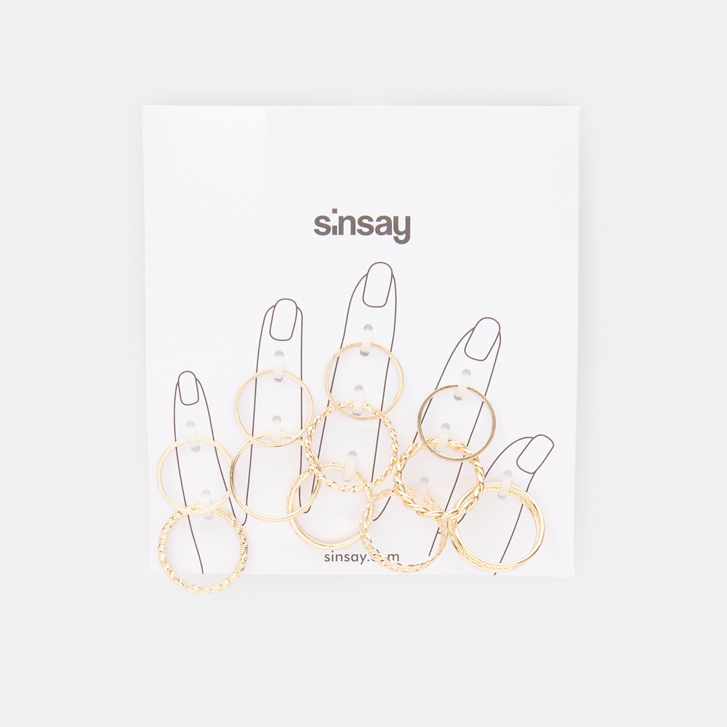 Sinsay – Set de 11 inele – Auriu Sinsay Sinsay