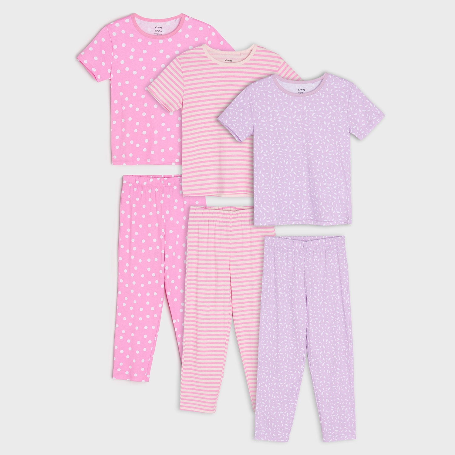 Sinsay – Set de 3 pijamale – Roz Sinsay Sinsay