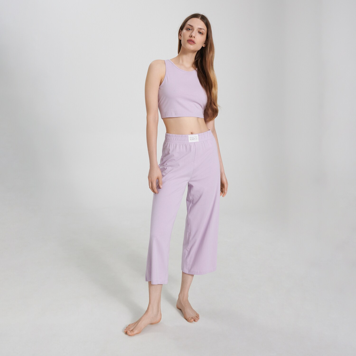 Sinsay – Set pijama din bumbac – Violet Sinsay Sinsay