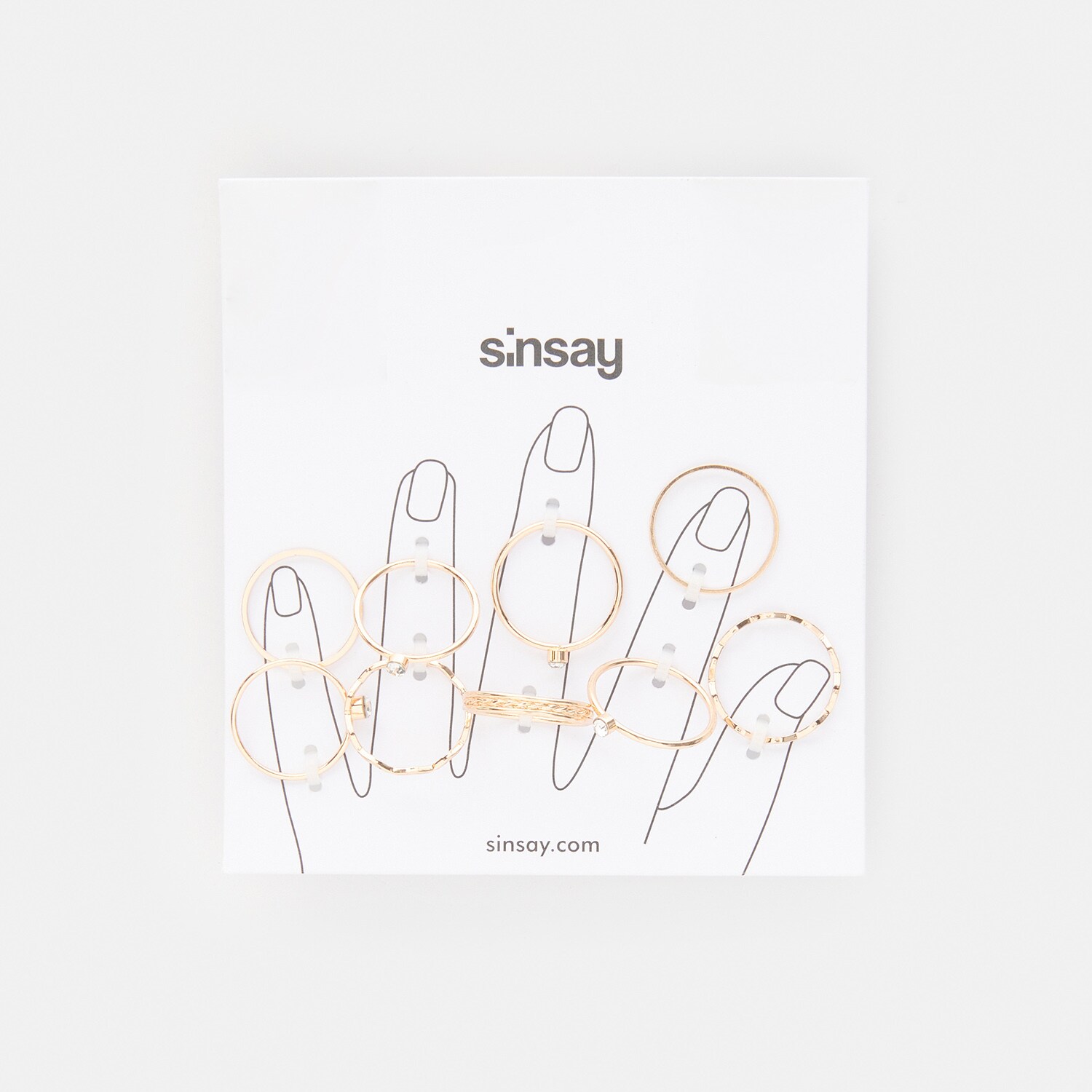 Sinsay – Set de 9 inele – Auriu Sinsay Sinsay