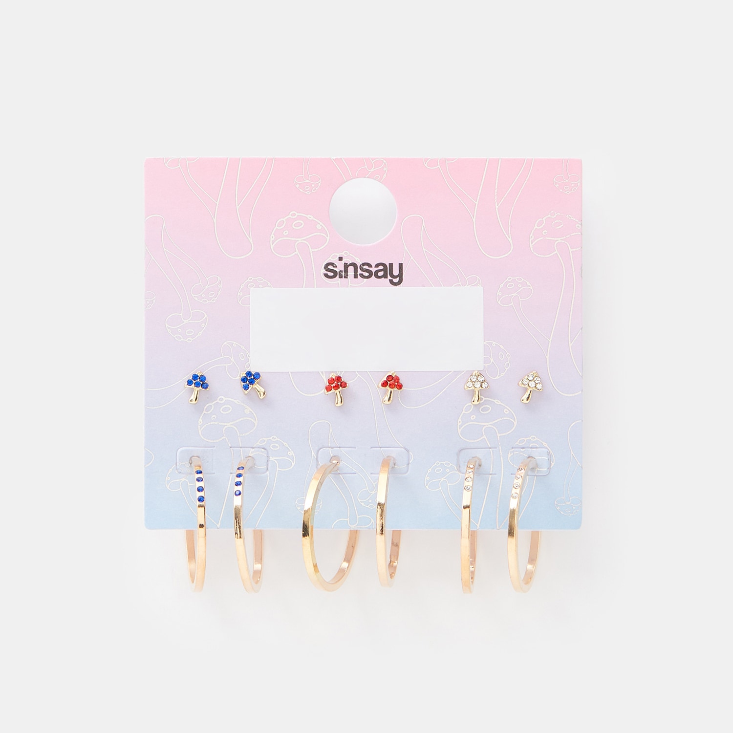 Sinsay - Set de 6 perechi de cercei - Multicolor