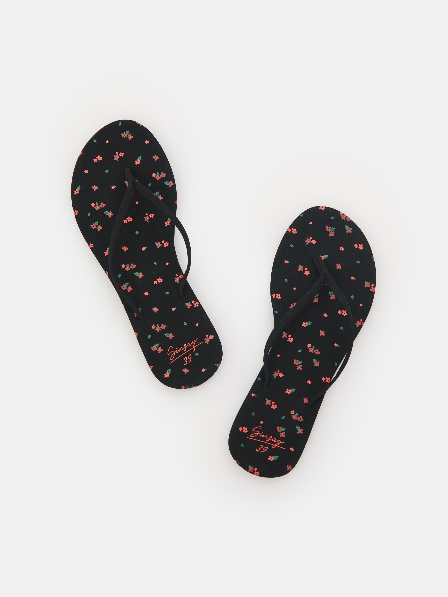 Žabky s potlačou s motívom margarétok