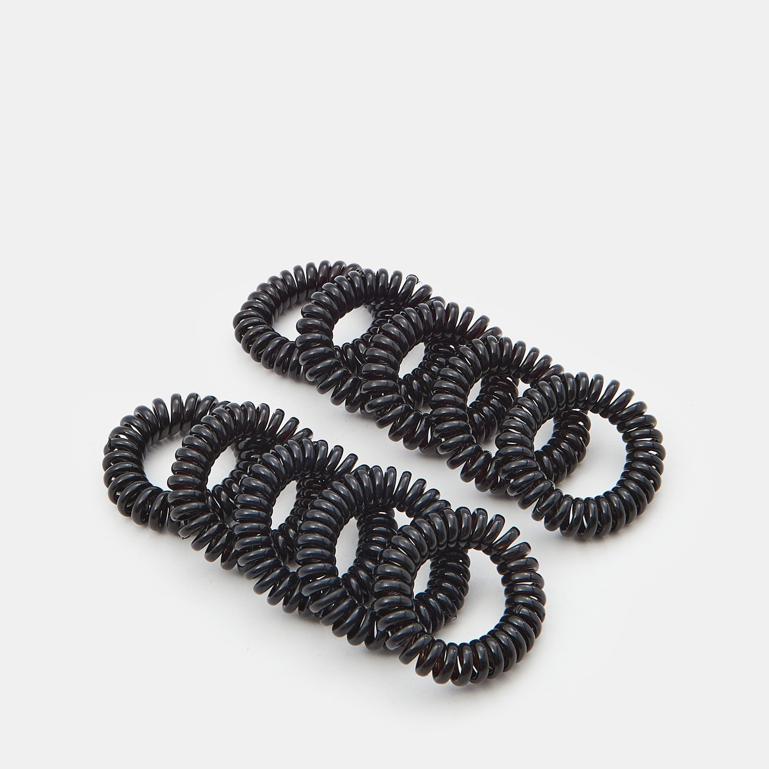Sinsay – Set de 10 elastice de păr spiralate – Negru Sinsay Sinsay