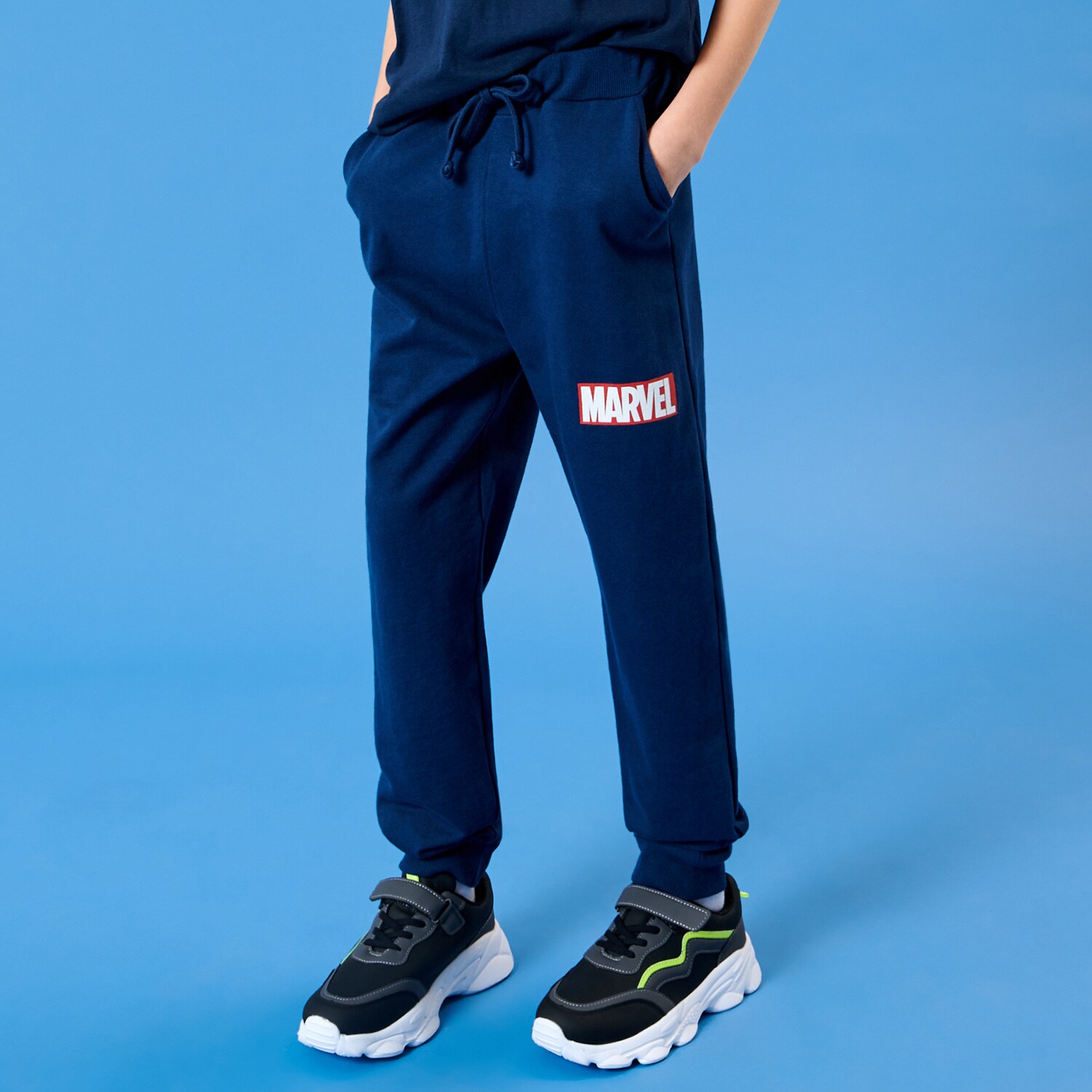 Poze Pantaloni jogger sport Marvel - Bleumarin sinsay.com/ro 