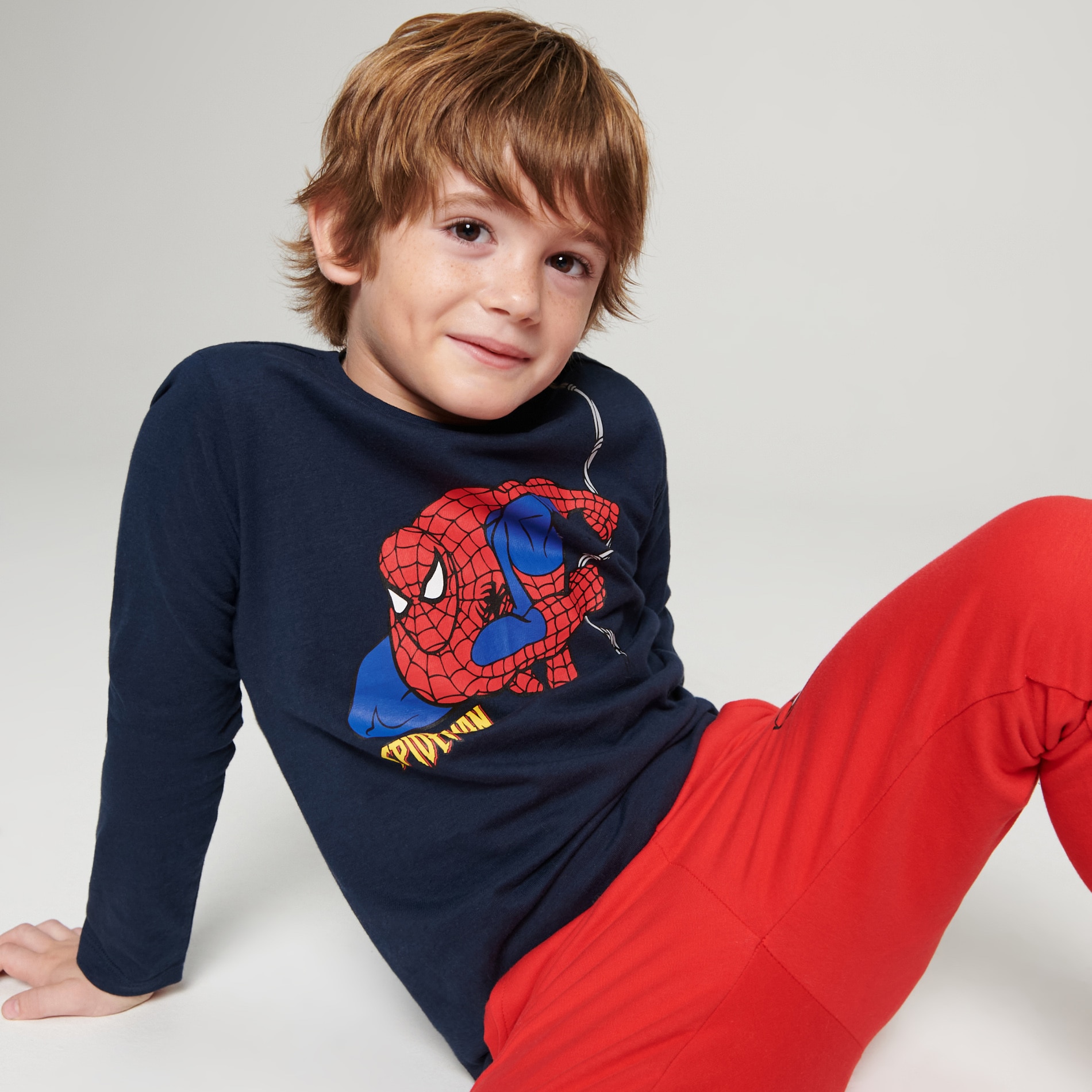 Poze Tricou Spider-Man, cu maneca lunga - Bleumarin sinsay.com/ro 