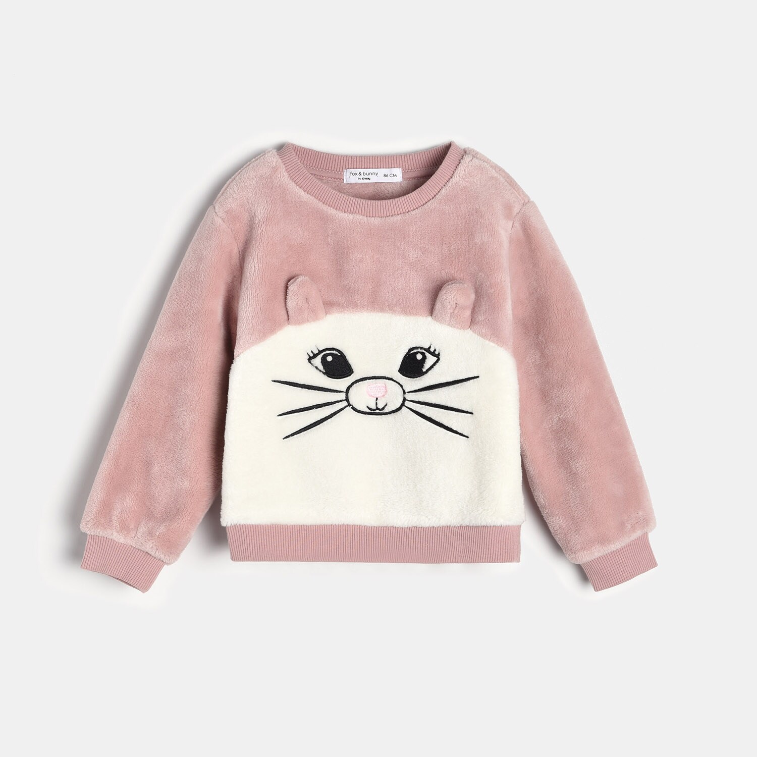 Detská mikina s kapucňou a motívom mačky