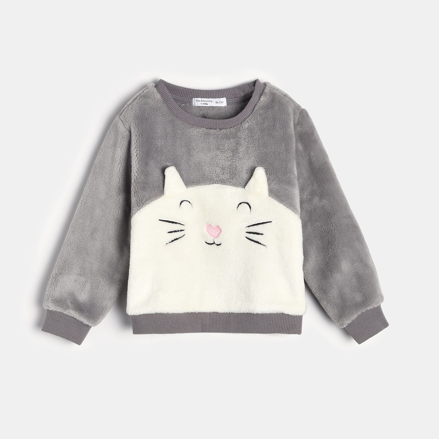 Detská mikina s kapucňou a motívom mačky