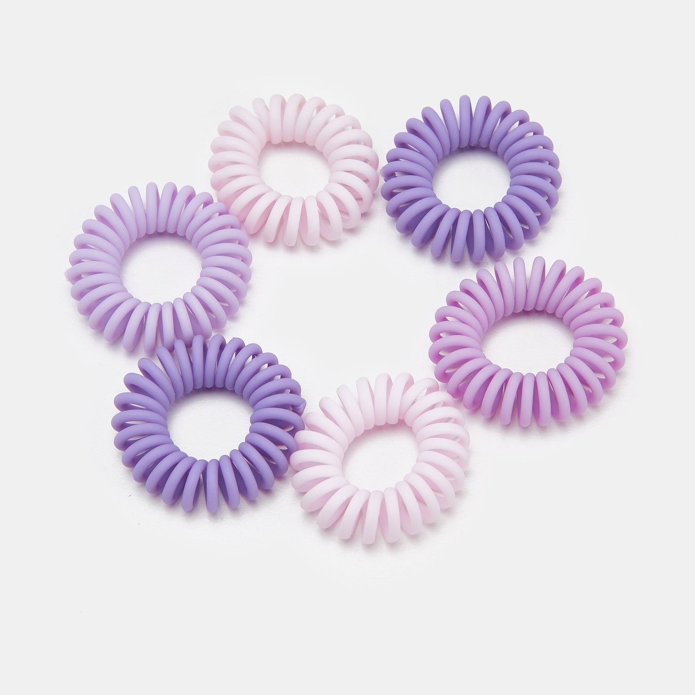 Sinsay – Set de 6 elastice de păr spiralate – Violet Sinsay Sinsay