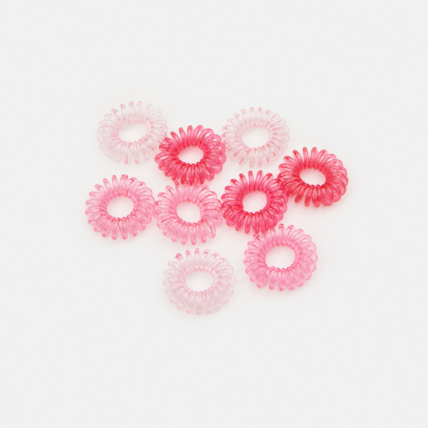 Sinsay – Set de 9 elastice de păr spiralate – Roz Sinsay Sinsay