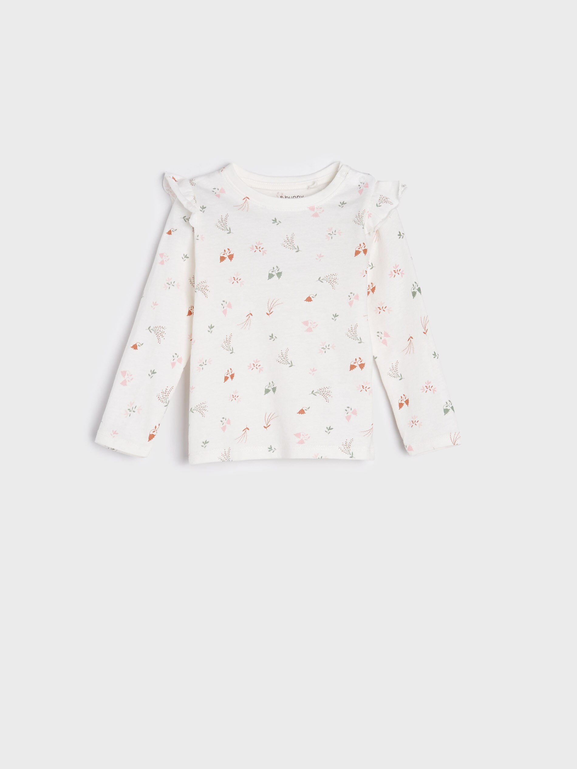 Tričko s dlhými rukávmi a volánmi