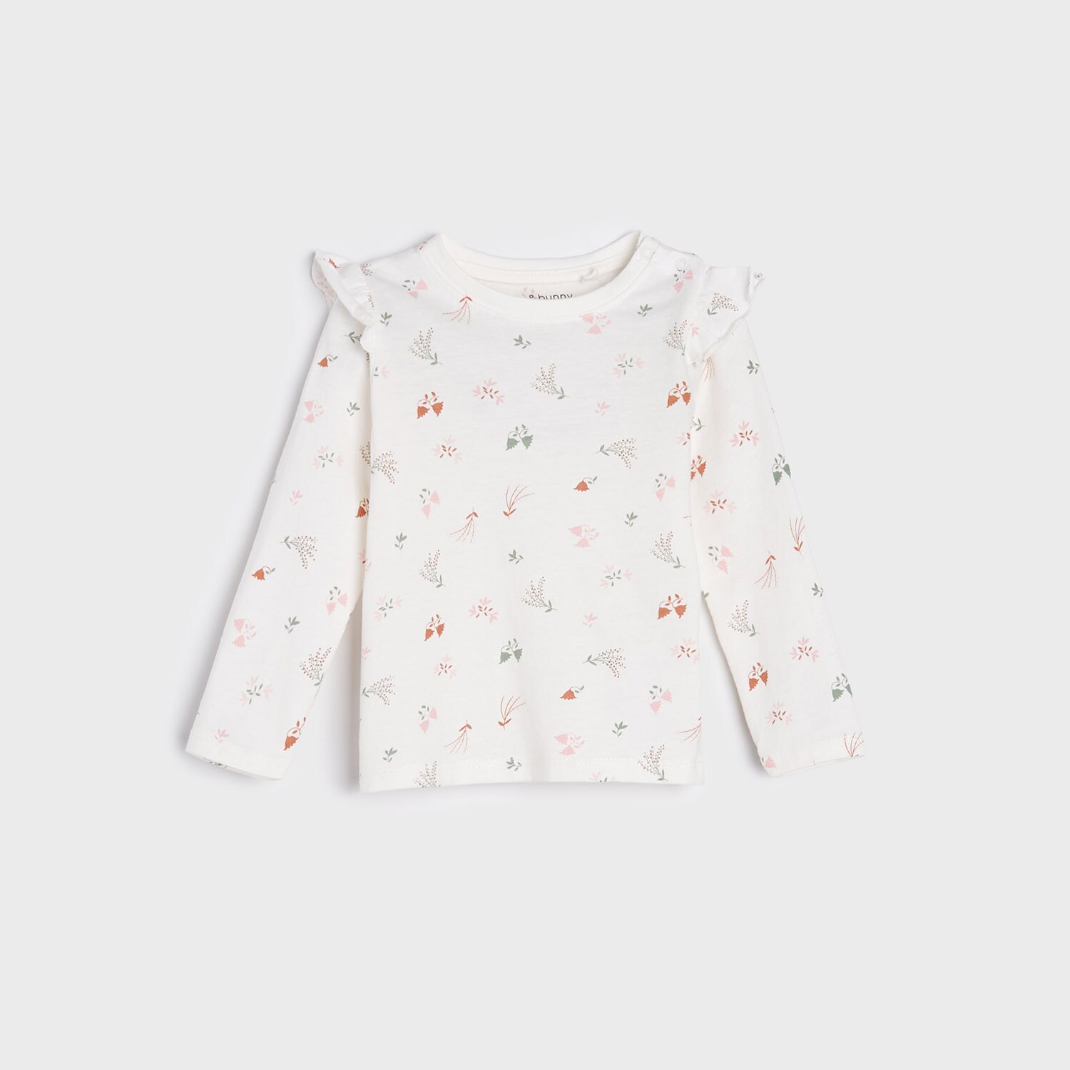 Tričko s dlhými rukávmi a volánmi