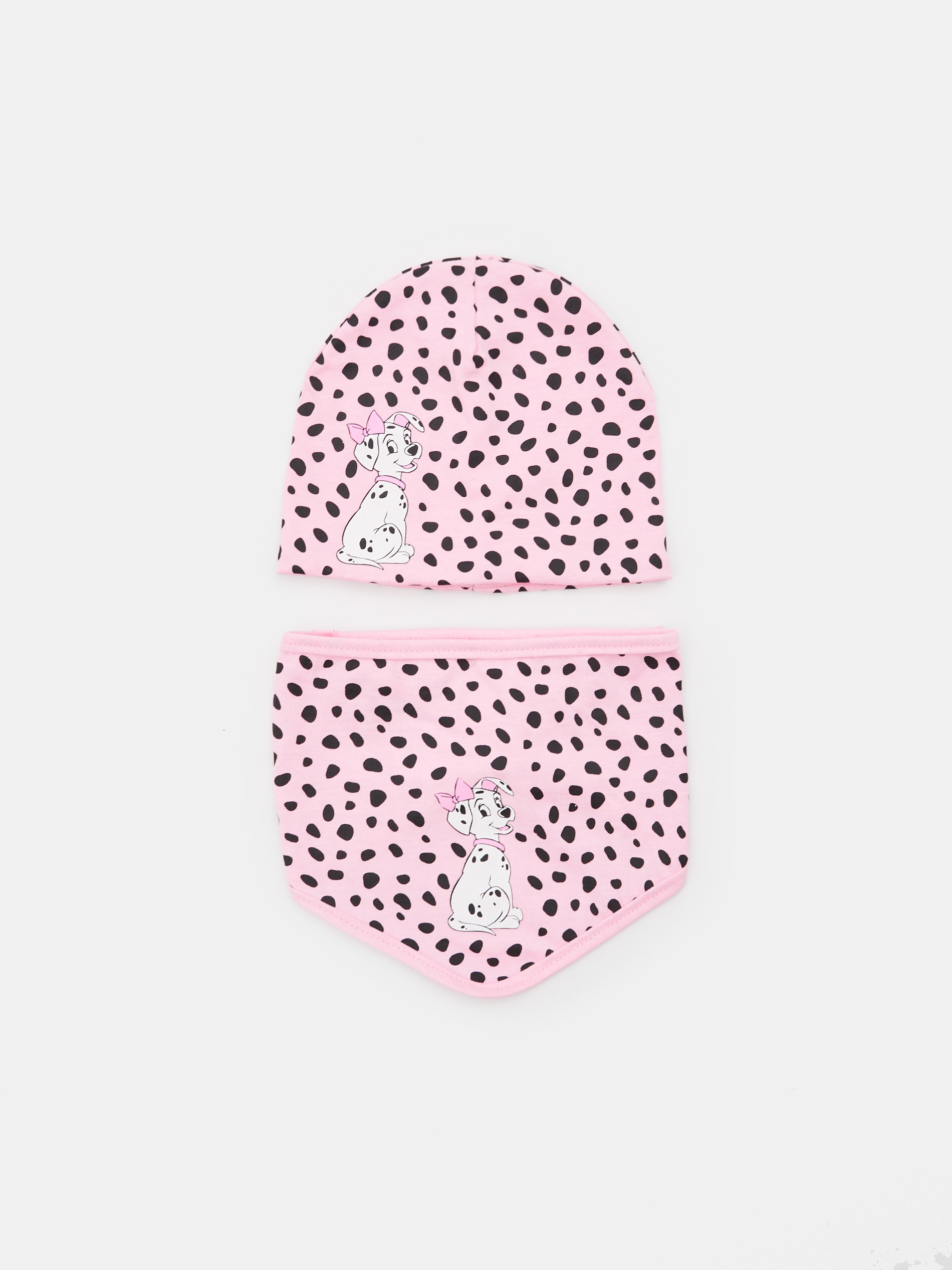 Súprava čiapky beanie a šatky 101 Dalmatians