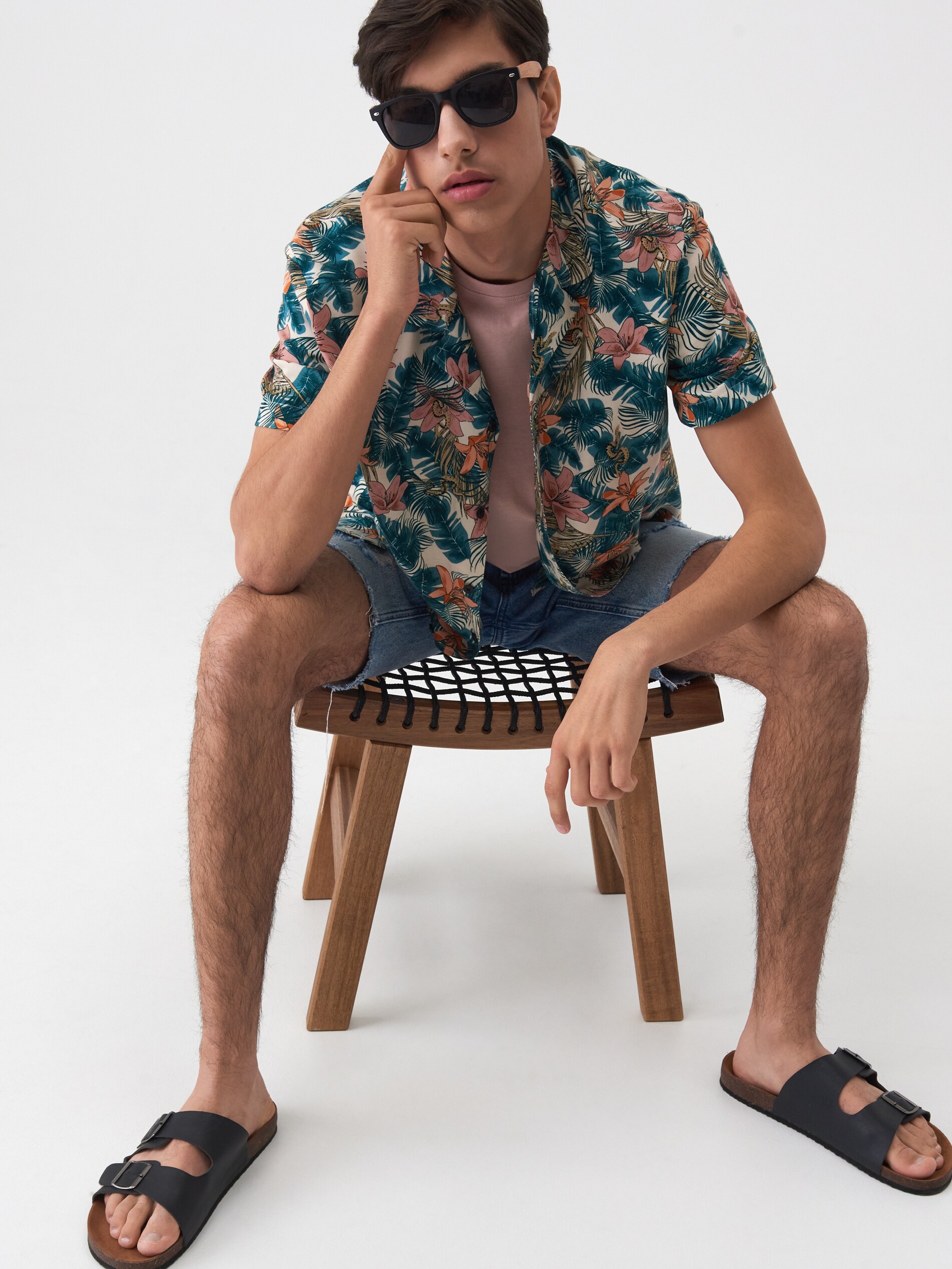 Vzorovaná košeľa regular fit