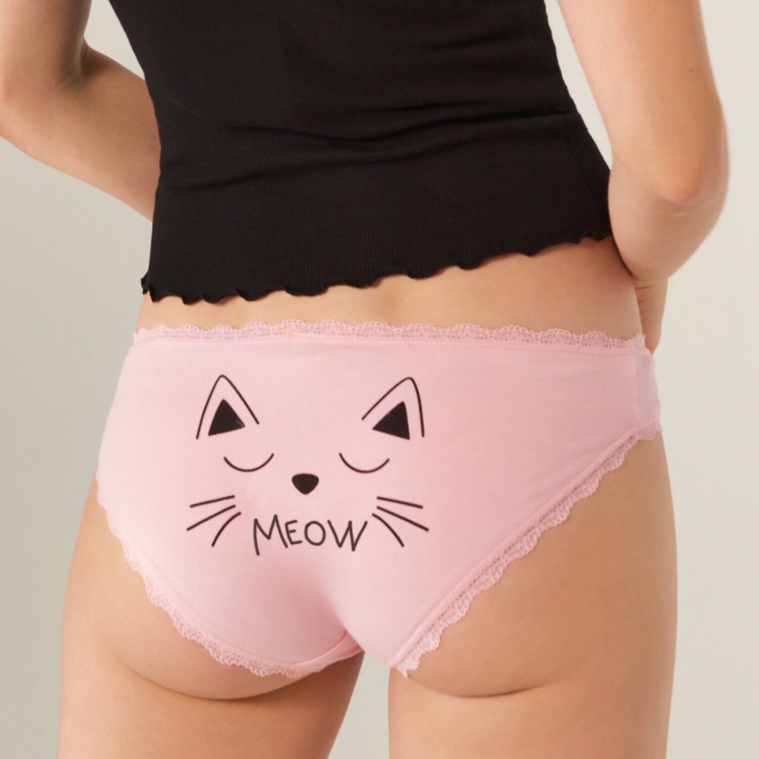 Súprava 3 hipsterských nohavičiek s potlačou