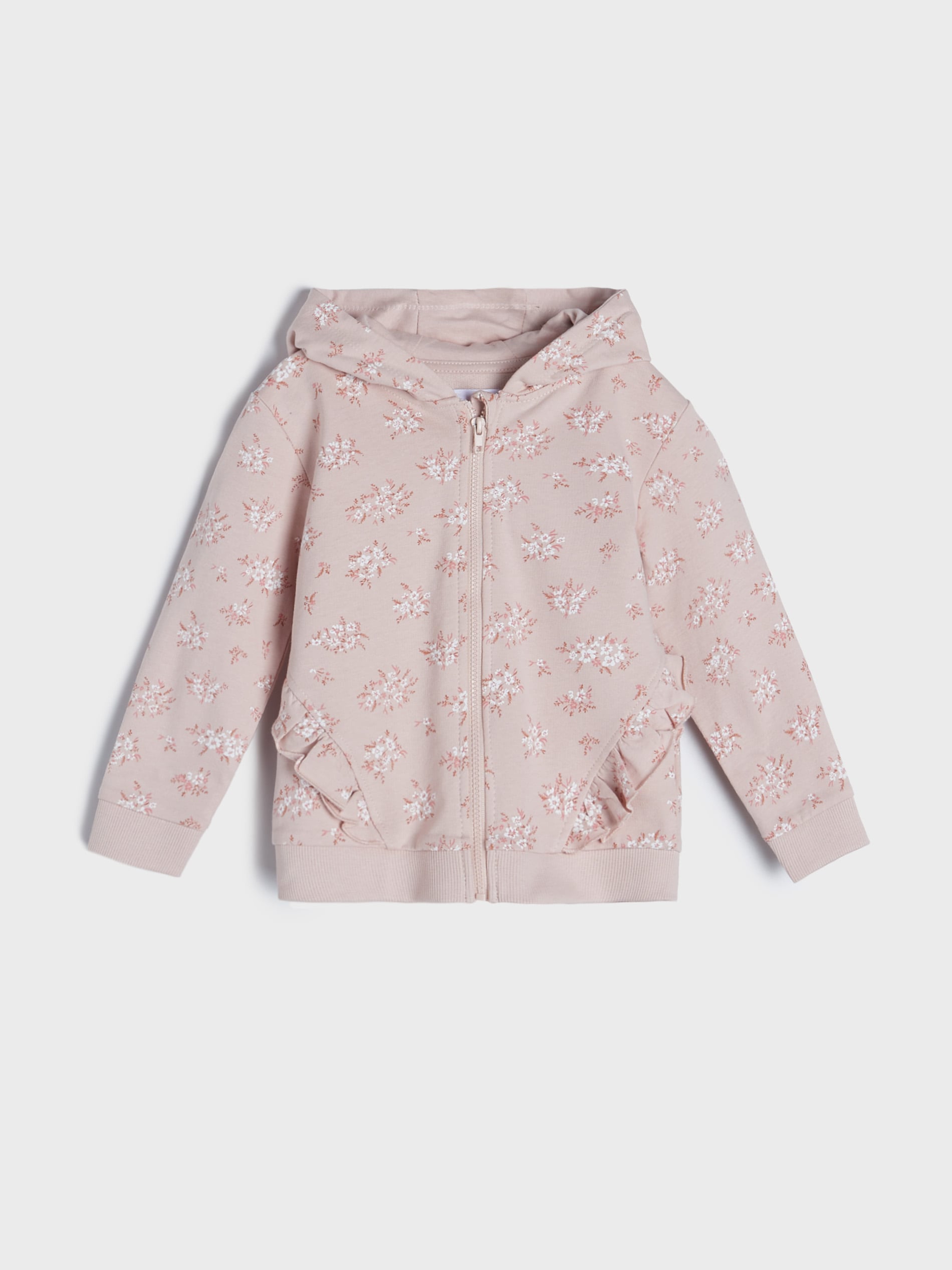 Mikina s kapucňou a volánmi