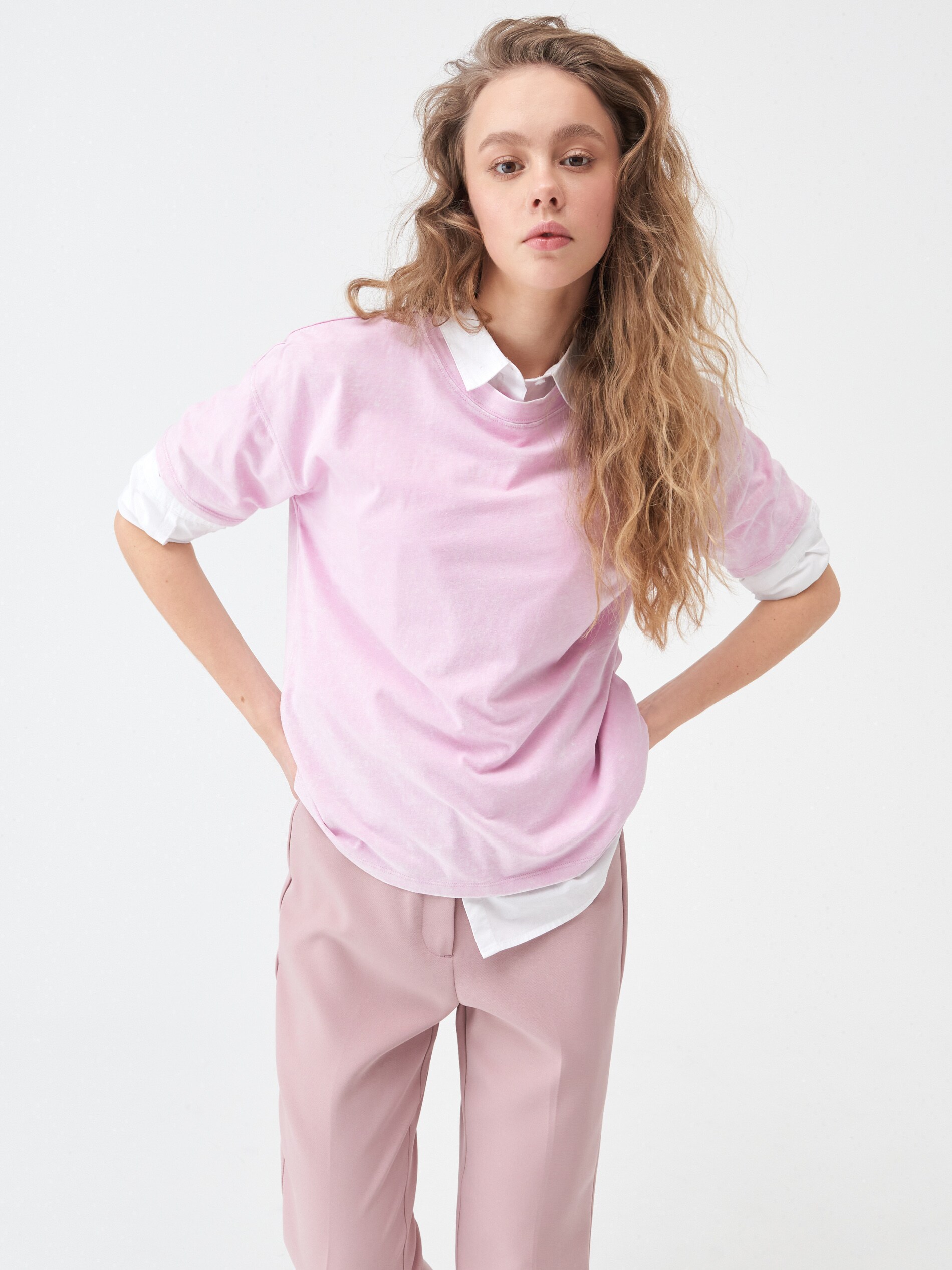 Tričko s vypraným efektom