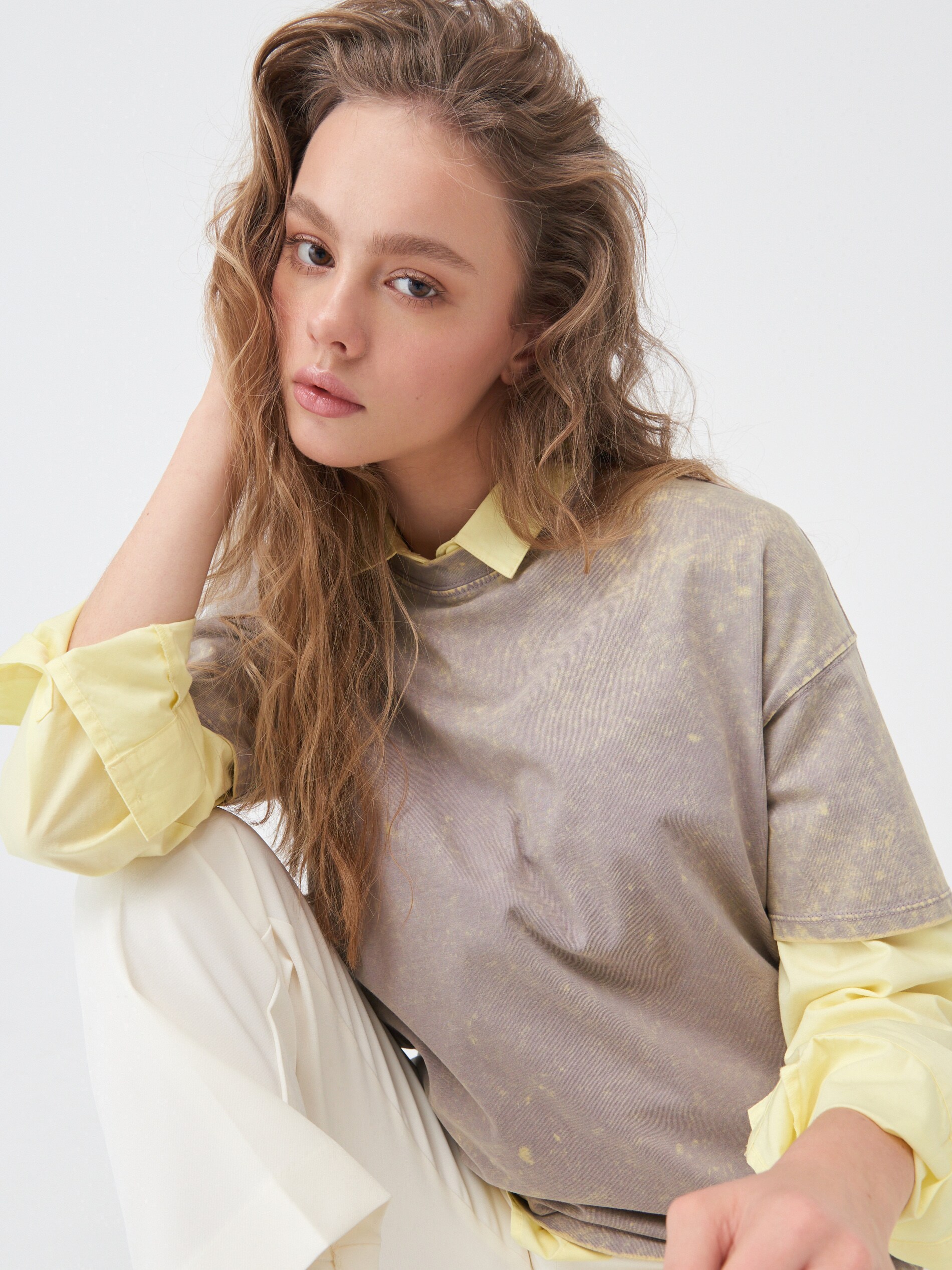 Tričko s vypraným efektom