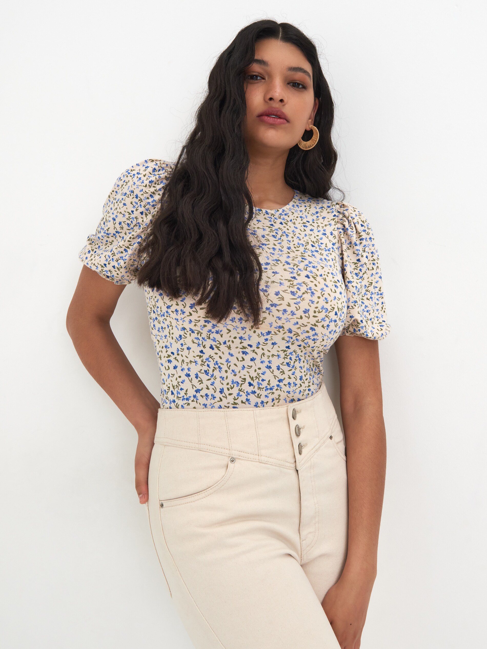 Blúzka s kvetinovým vzorom